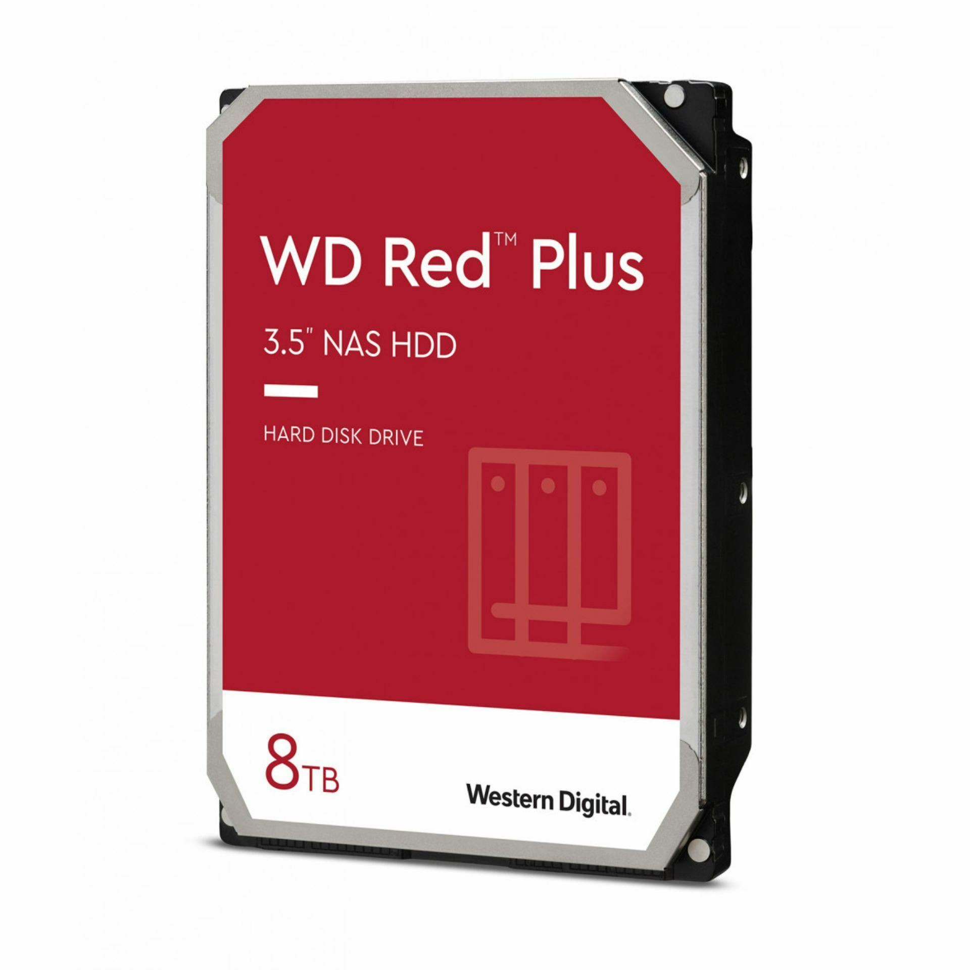 WD RED PLUS CMR 8TB trdi disk 9cm 5640 128MB SATA WD80EFZZ