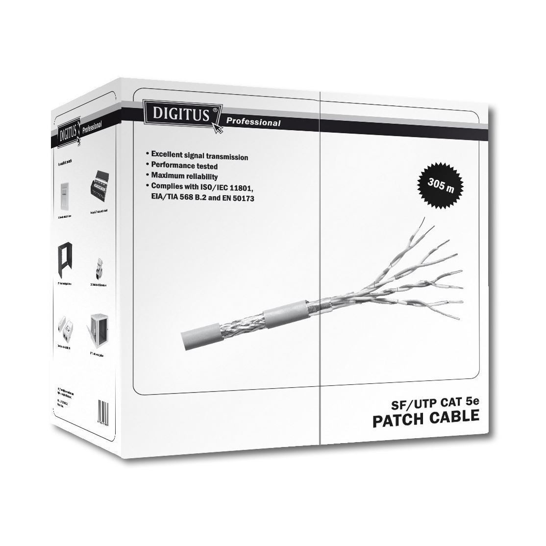 Digitus kabel CAT.5e SF/UTP flex  305m DK-1531-P-305