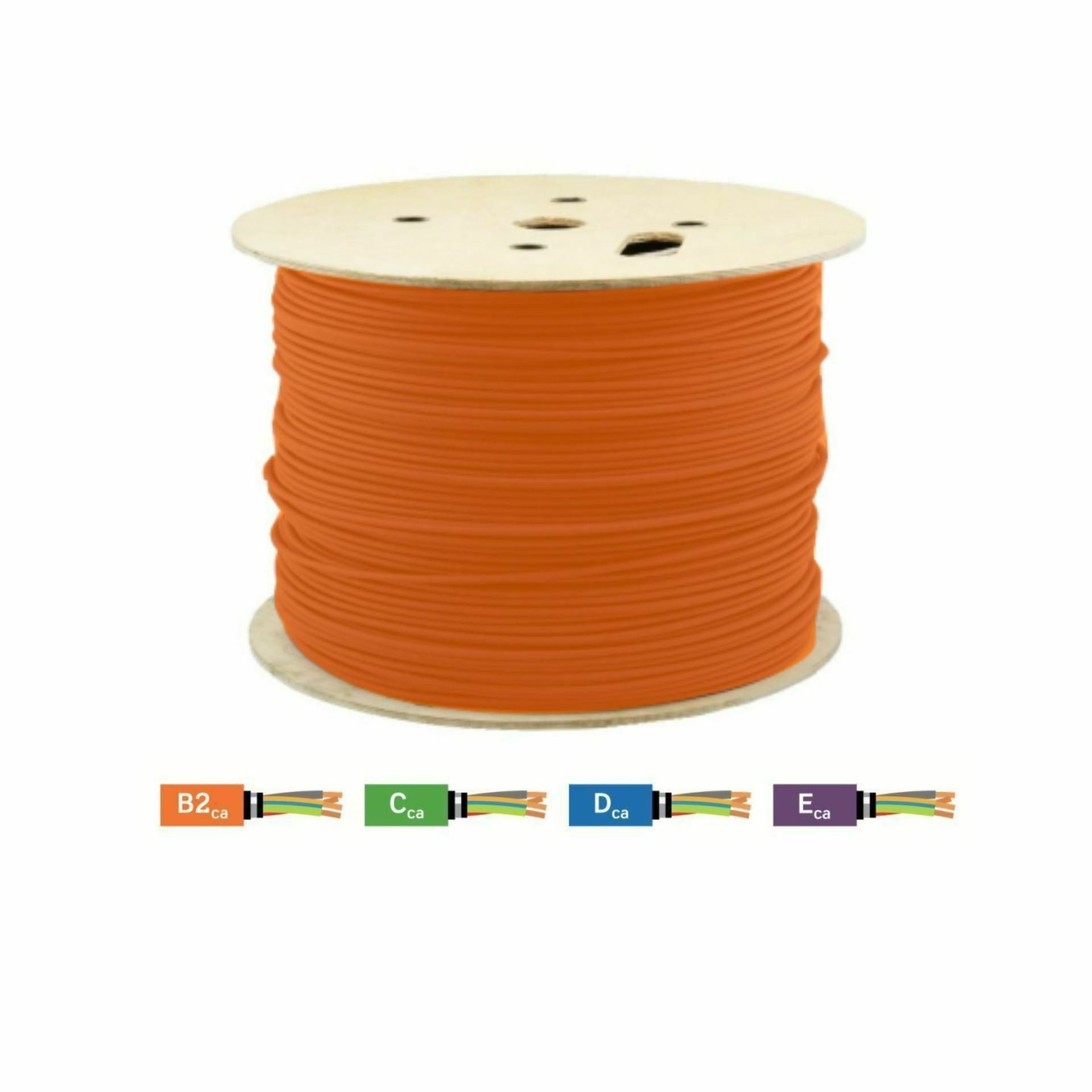 Leviton kabel CAT.6+ UTP B2ca 500m oranžen