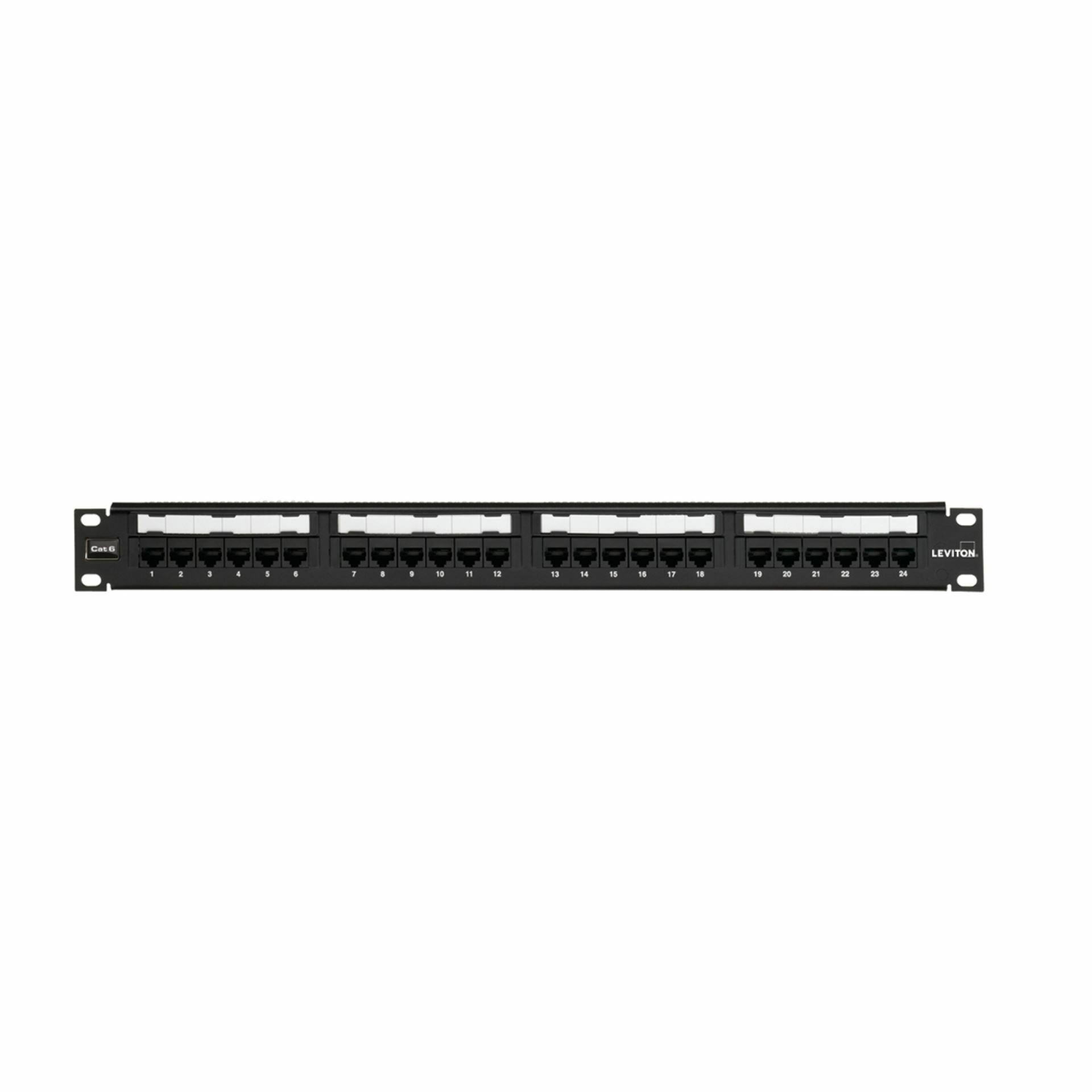 Leviton panel CAT.6+ UTP 24-port flat 69586-B24