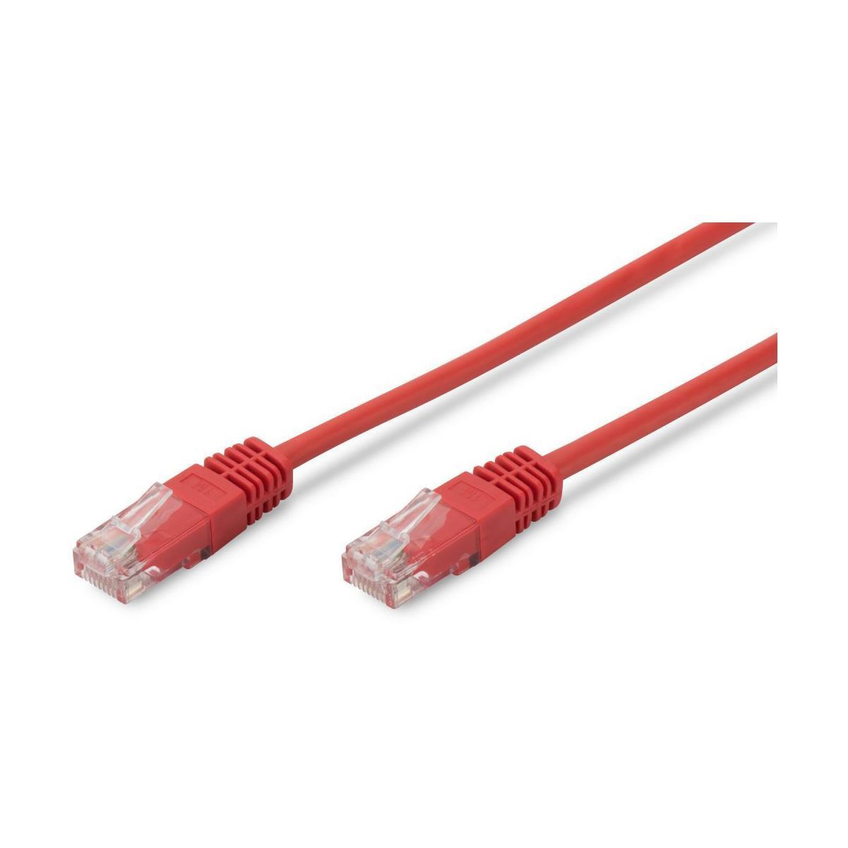 Digitus patch UTP CAT.5e  1m rdeč