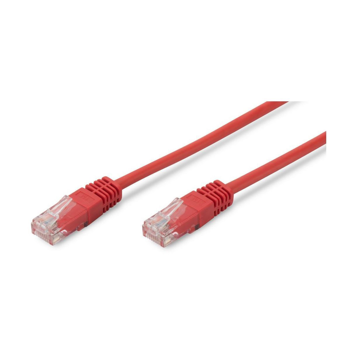 Digitus patch UTP CAT.5e  2m rdeč