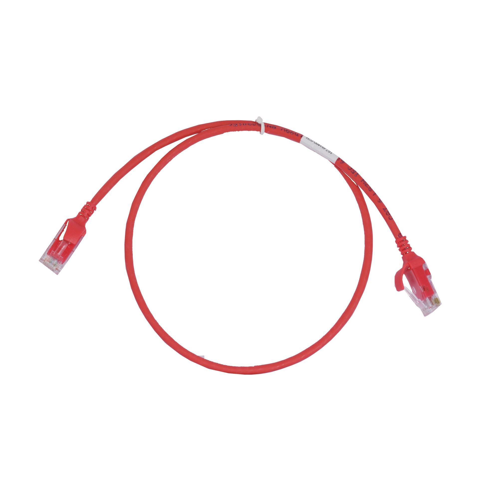 Leviton patch UTP CAT.6 0,6m rdeč 3,8mm HighFlex 6H460-02R