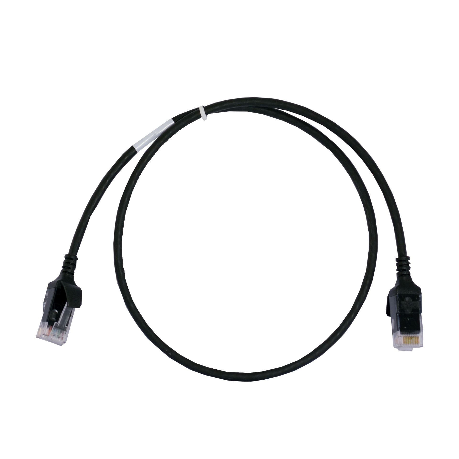 Leviton patch UTP CAT.6 0,6m črn 3,8mm HighFlex 6H460-02E