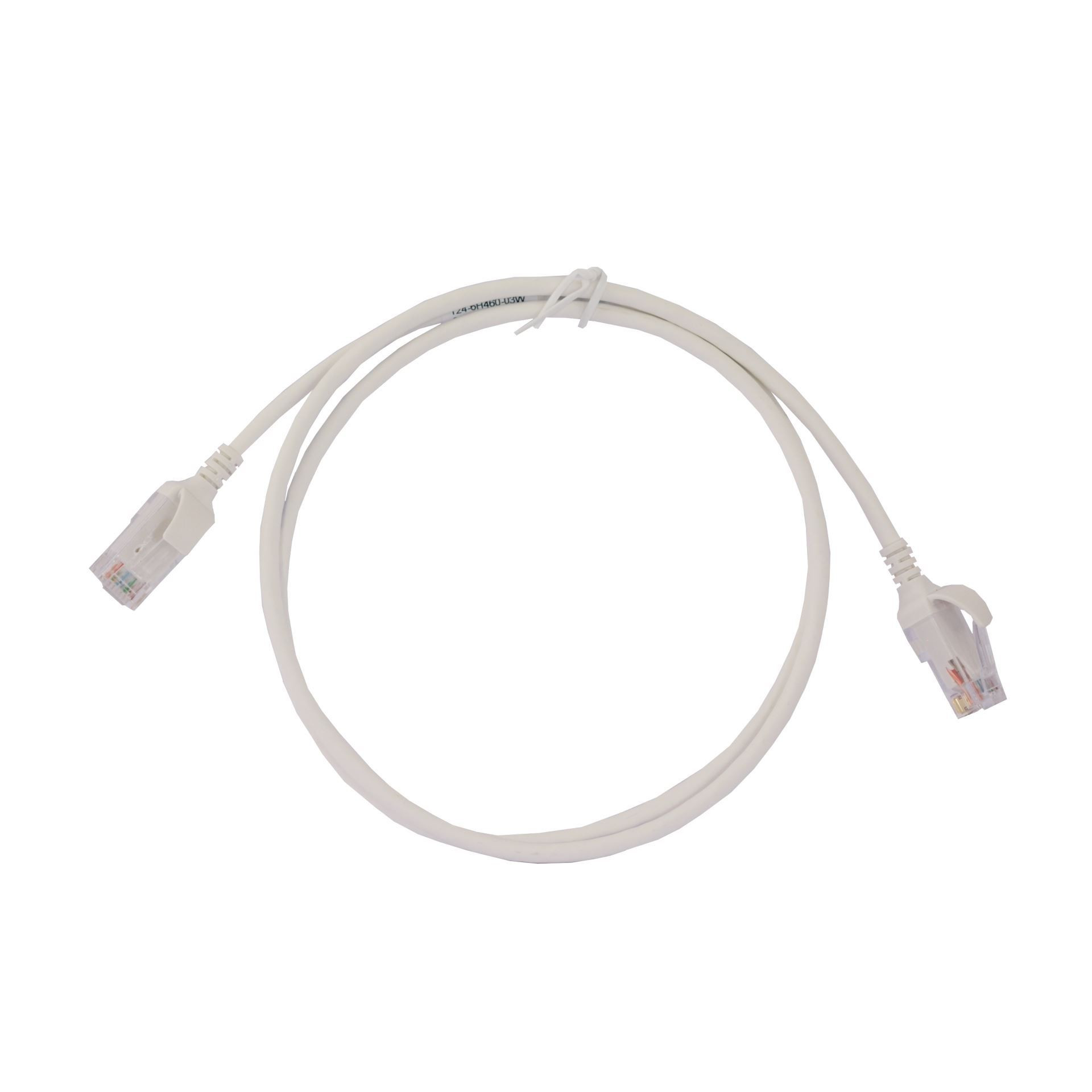 Leviton patch UTP CAT.6 0,9m bel 3,8mm HighFlex 124-6H460-03W
