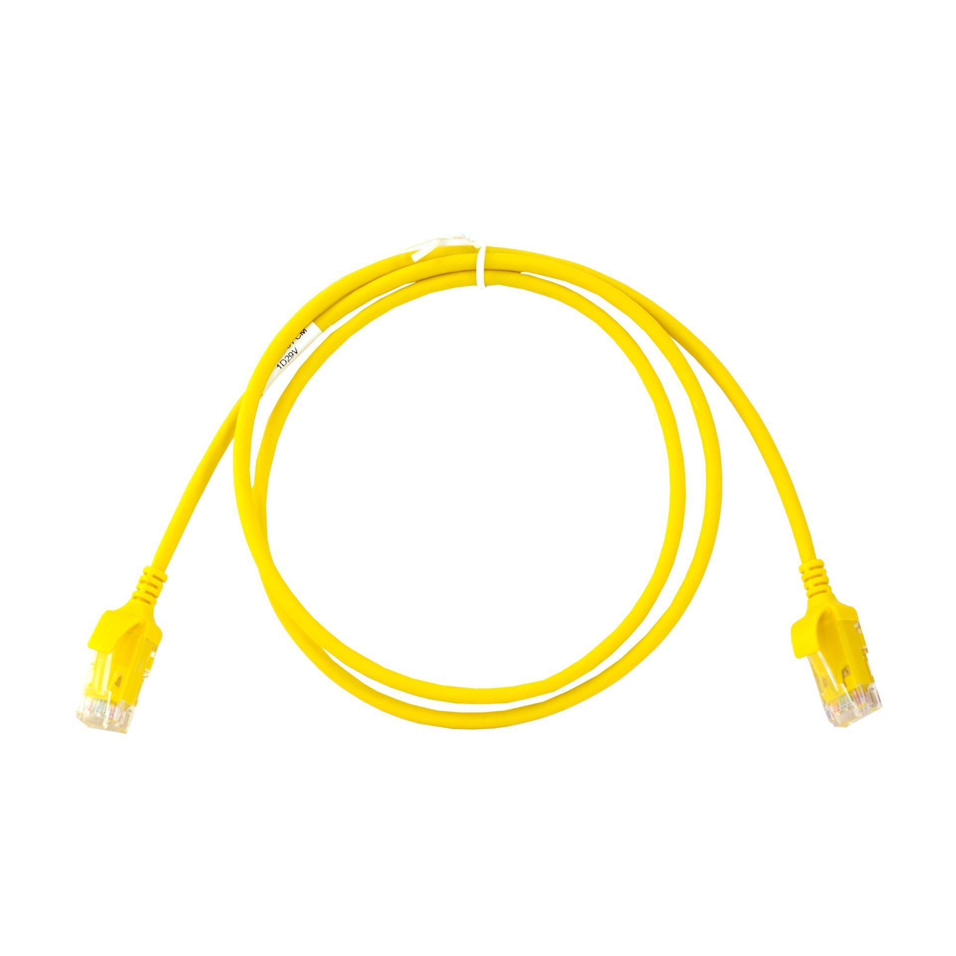 Leviton patch UTP CAT.6 0,9m rumen 3,8mm HighFlex 134-6H460-03Y