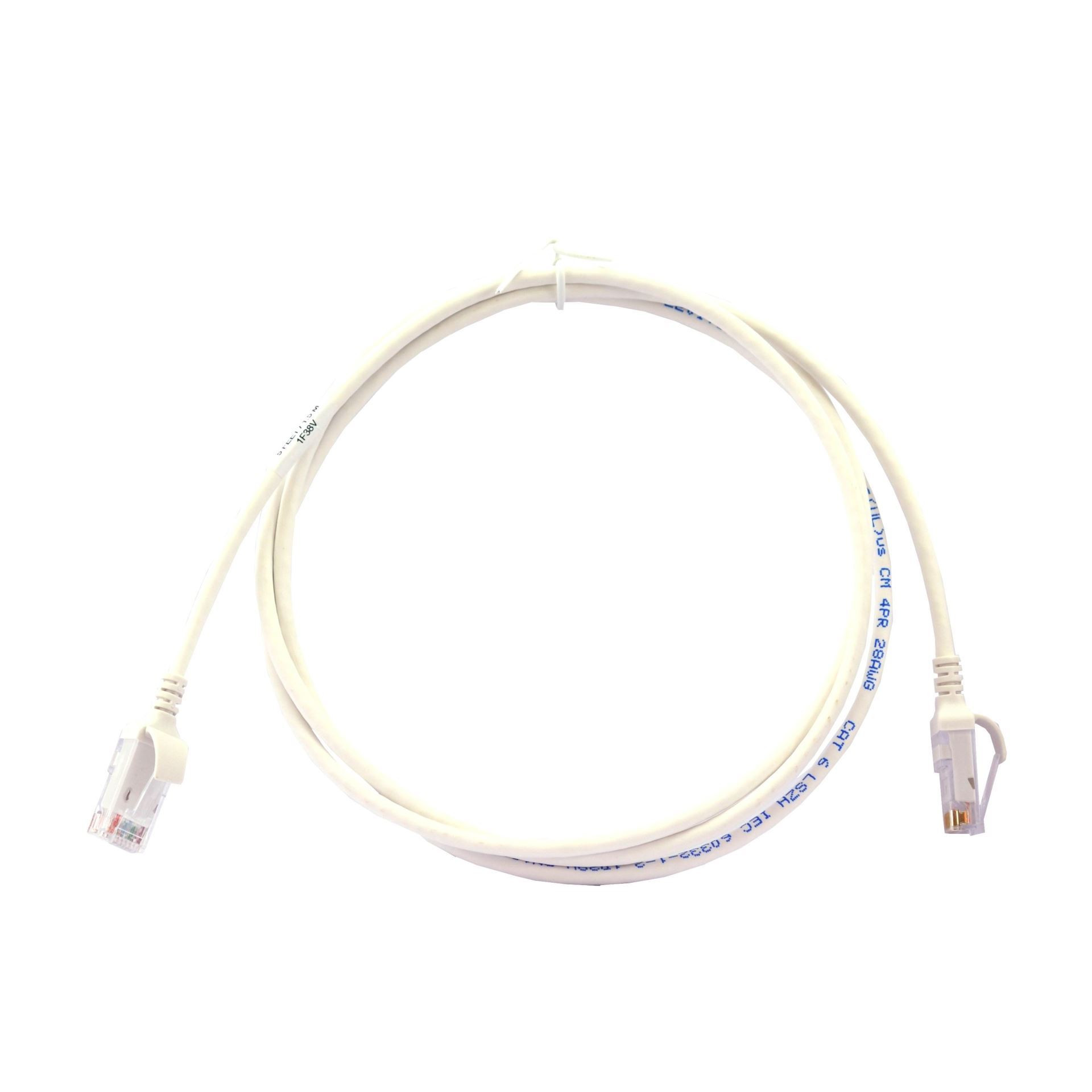 Leviton patch UTP CAT.6 1,5m bel 3,8mm HighFlex 126-6H460-05W