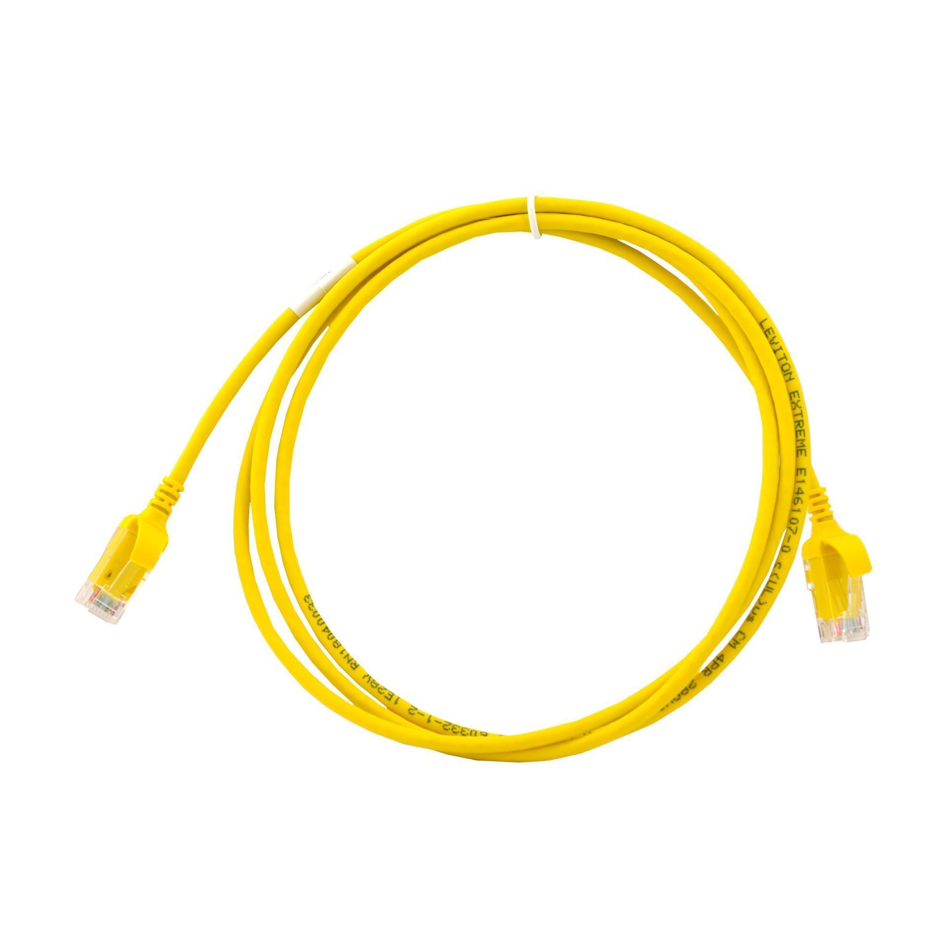 Leviton patch UTP CAT.6 4,6m rumen 3,8mm HighFlex 139-6H460-15Y