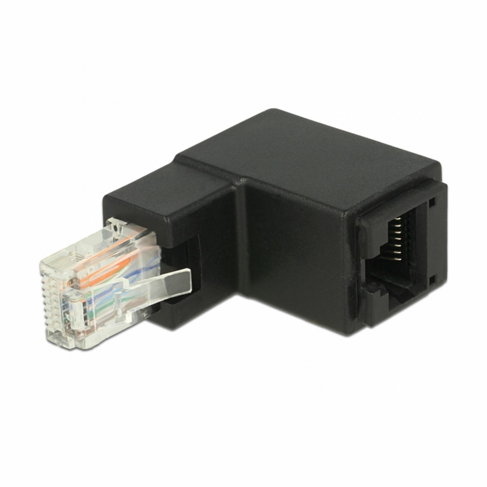 Delock adapter RJ45 CAT.6 UTP kotni  90° 86424