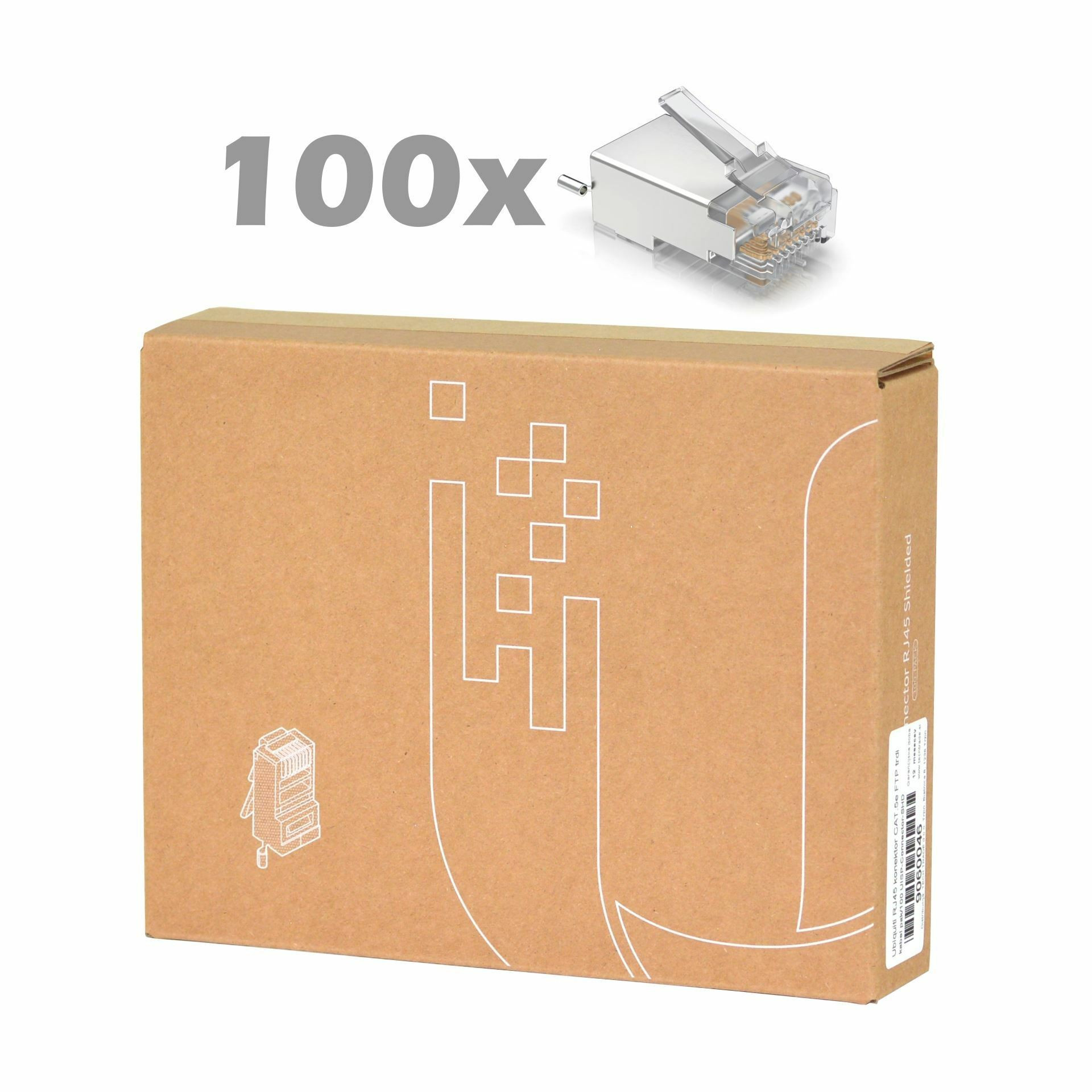 Ubiquiti RJ45 konektor CAT.5e FTP trdi kabel pak/100 UISP-Connector-SHD