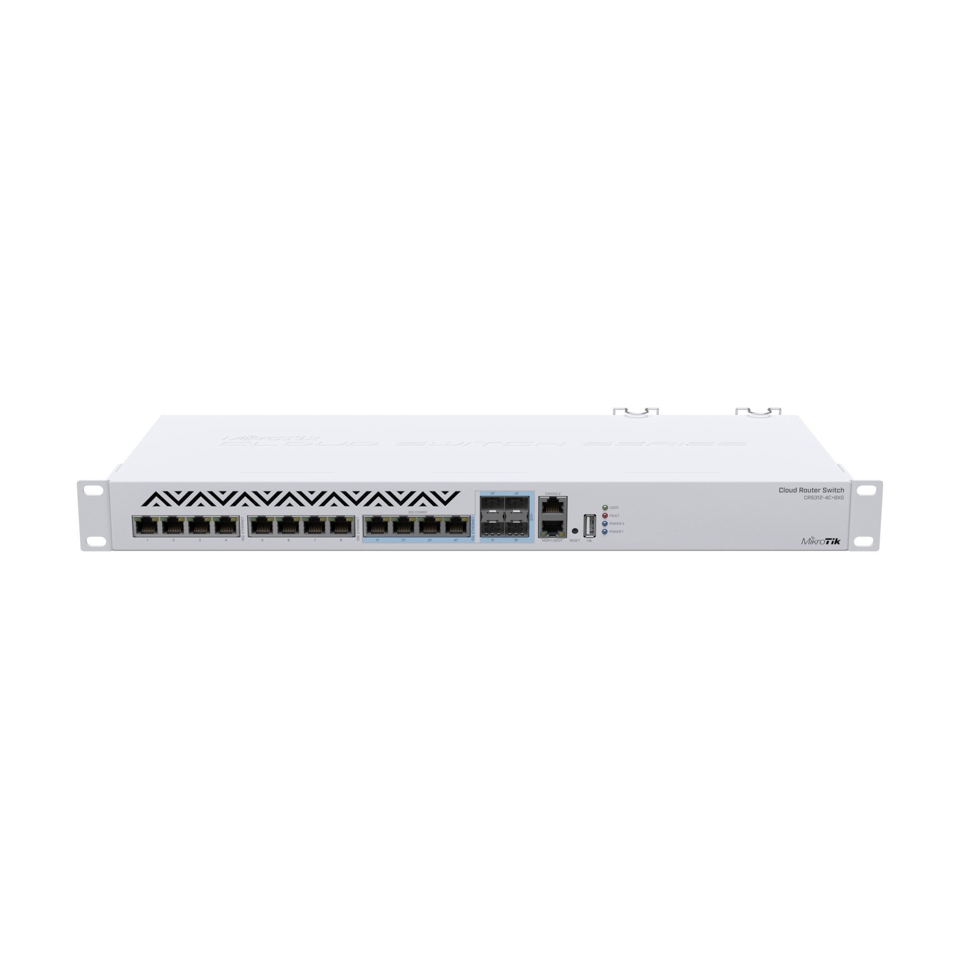 Stikalo Giga 08x RJ45 4x SFP+ CRS312-4C+8XG-RM Mikrotik