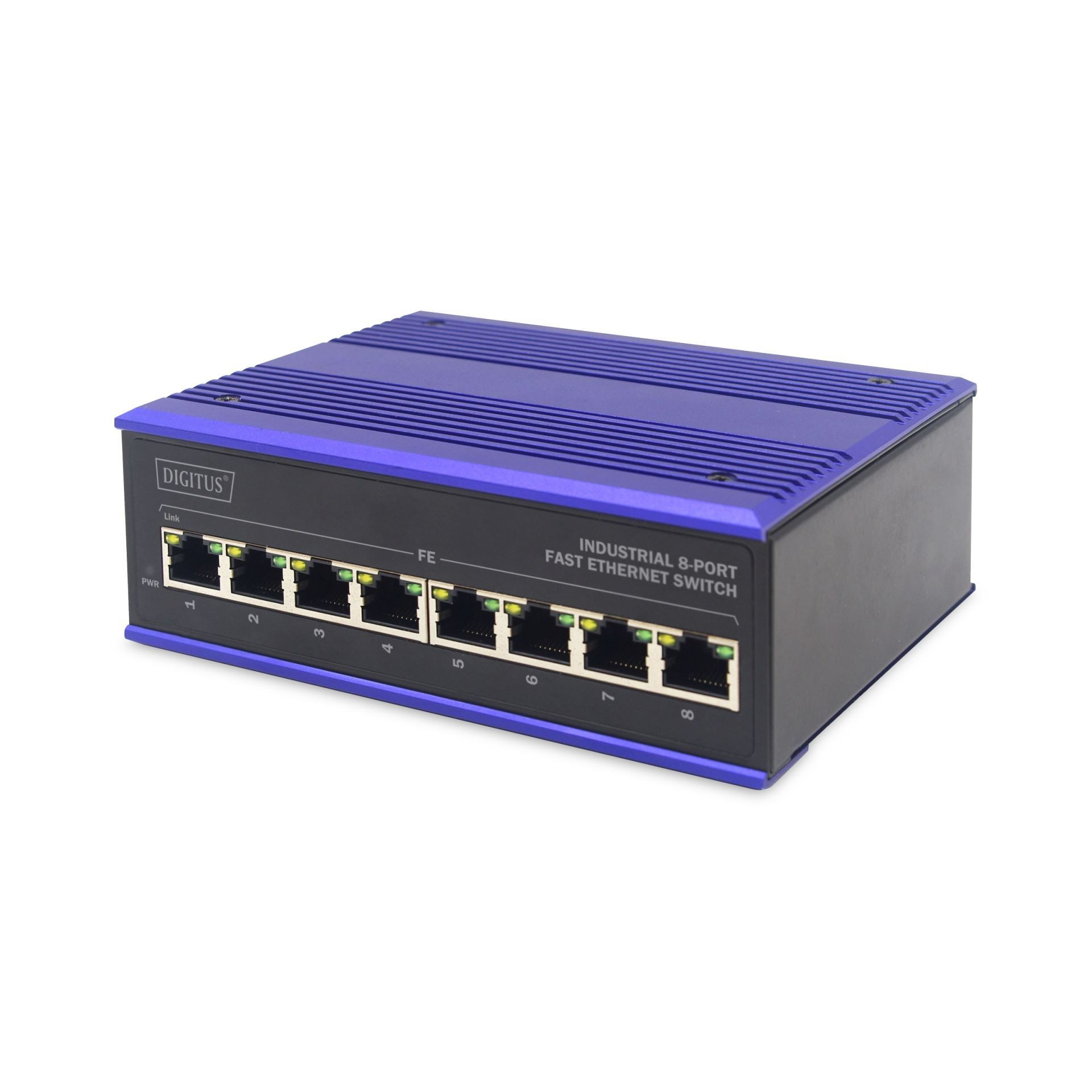 Digitus stikalo 100M  8-port Industrijsko DIN DN-650106