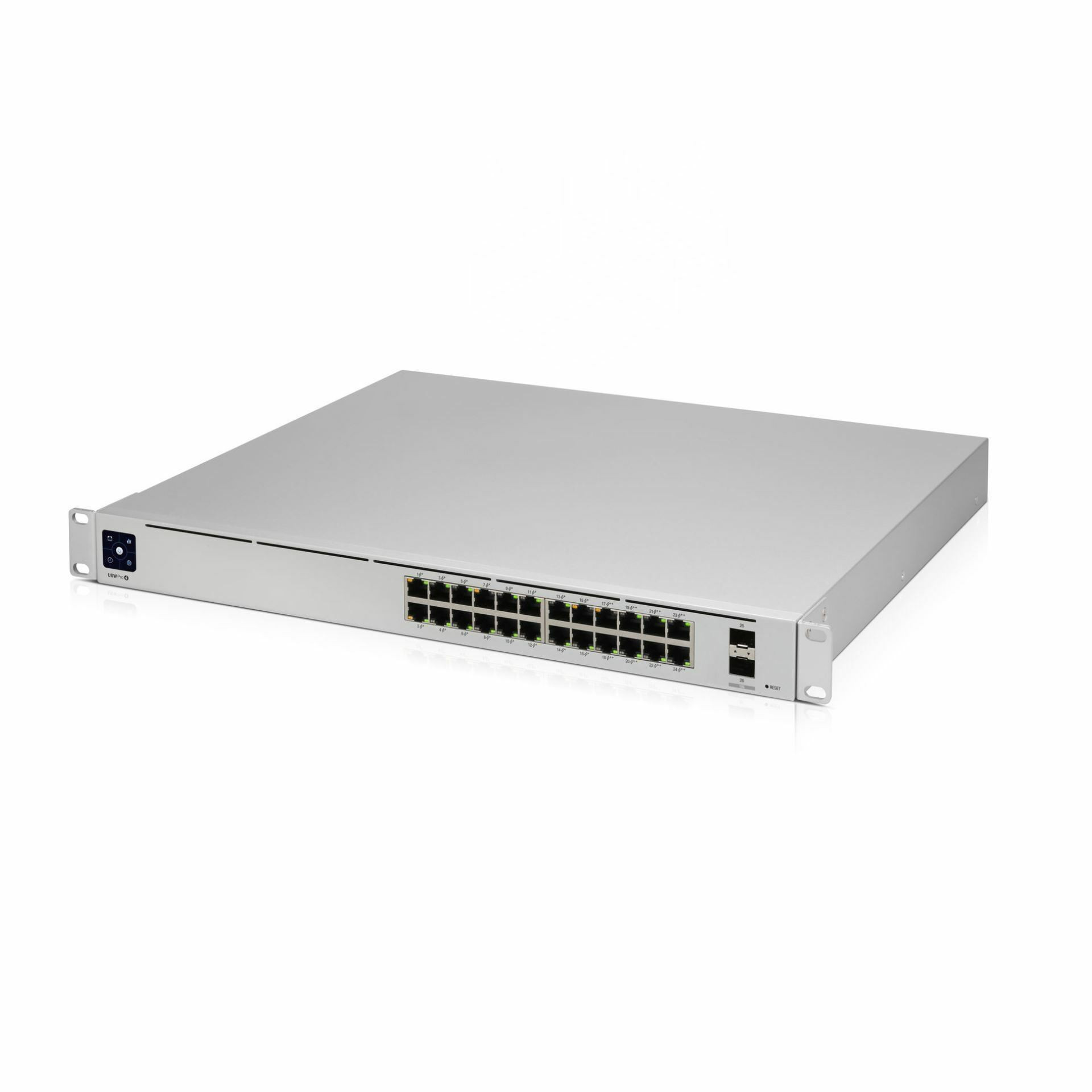 Stikalo Giga 48cm 24x RJ45 24x PoE 2x SFP+ USW-Pro-24-POE Unifi Gen2 Ubiquiti