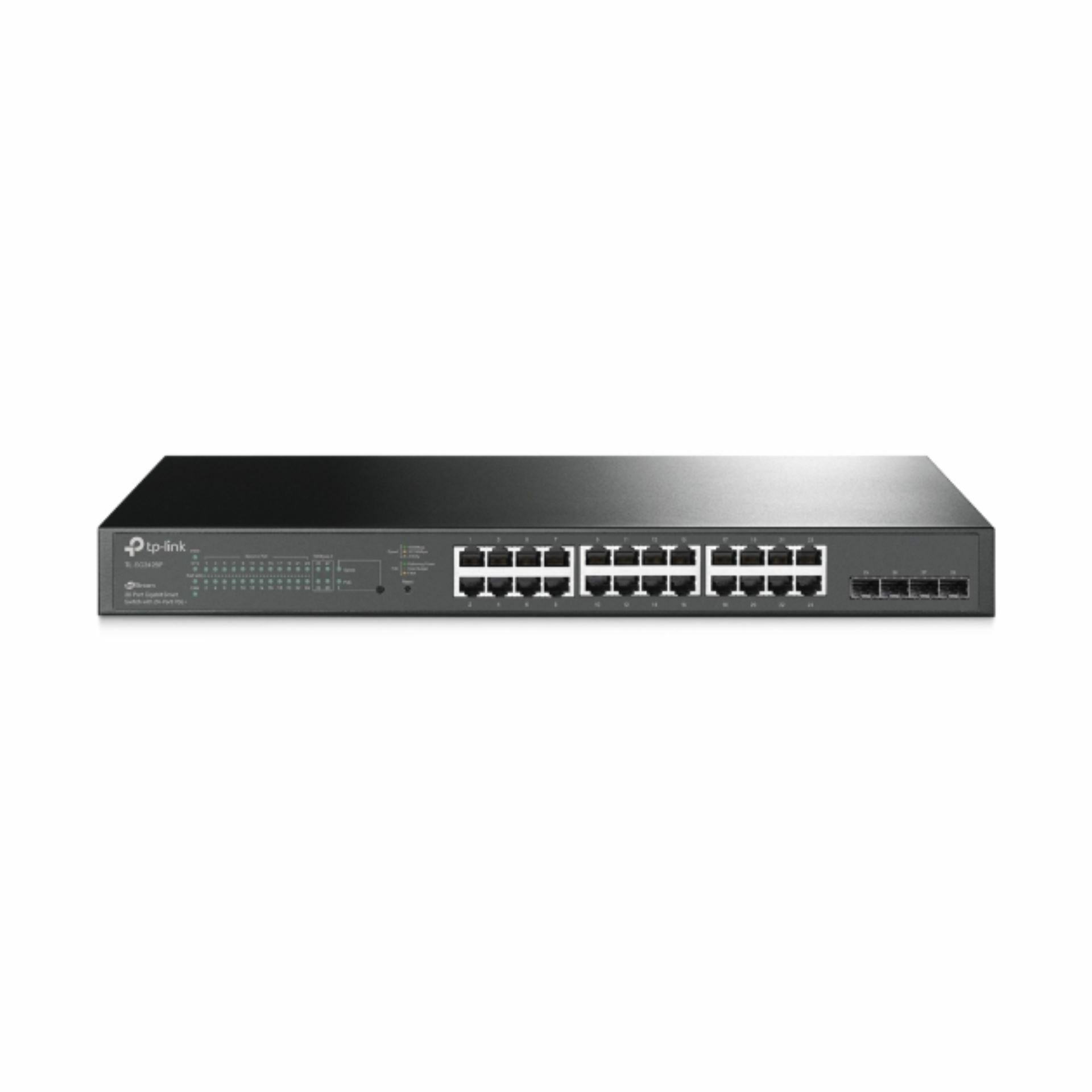 TP-Link stikalo Giga 28-port rack 24x PoE+ 4xSFP JetStream TL-SG2428P