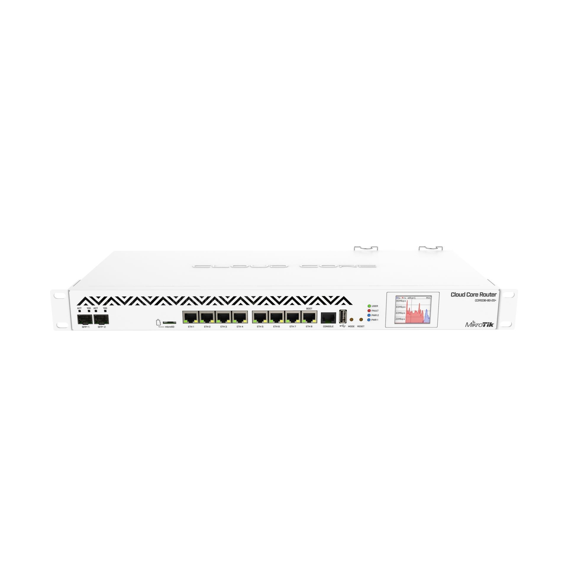 Usmerjevalnik  8xRJ45 10/100/1000 48cm CCR1036-8G-2S+ Mikrotik