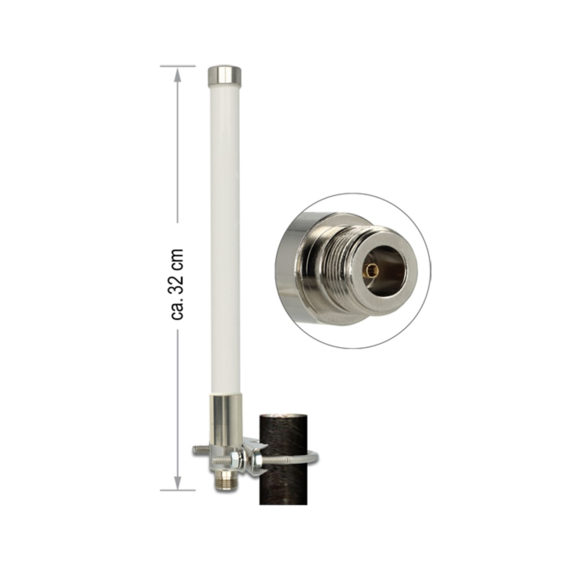 Delock antena LoRa 868MHZ 3dBi OMNI 32cm 89583