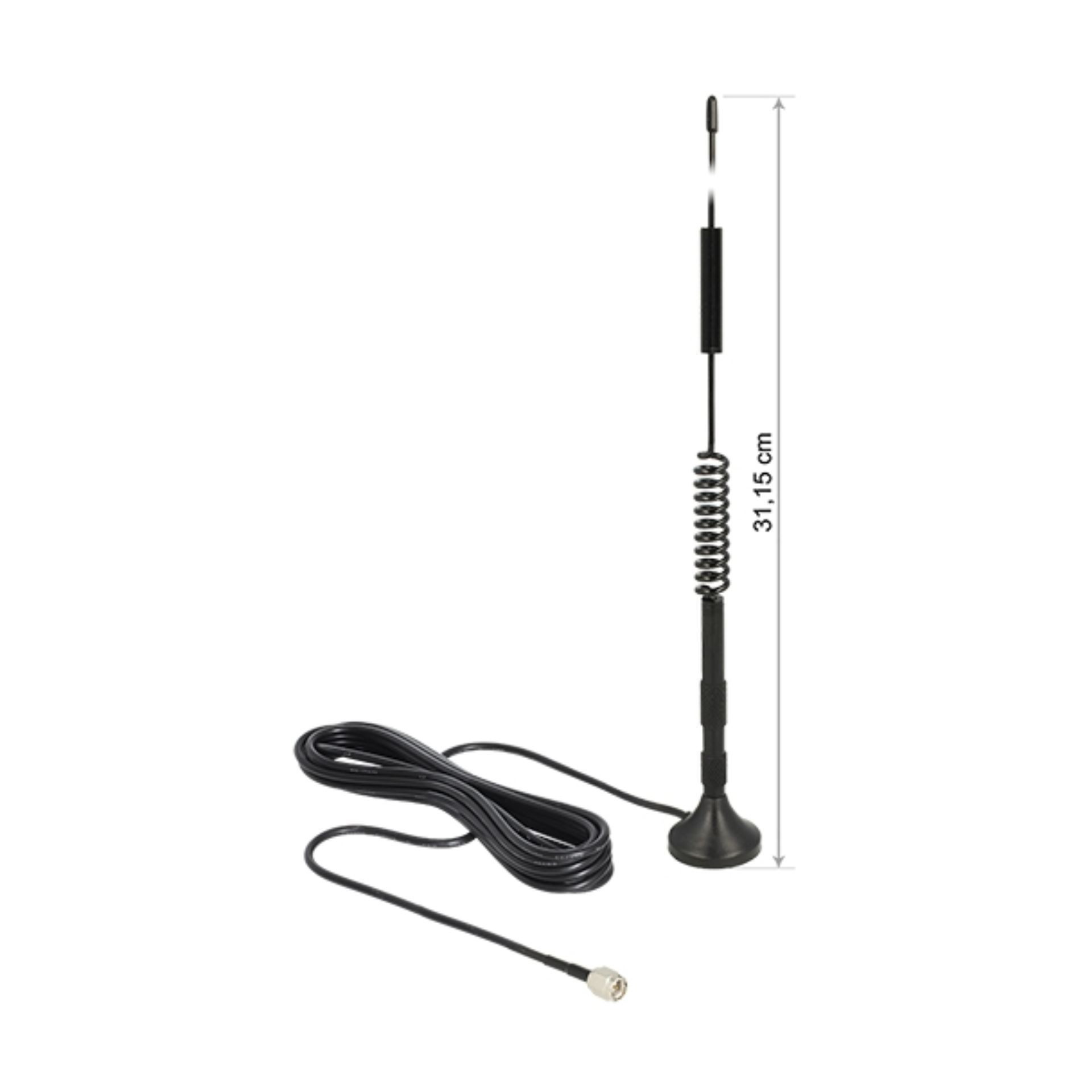 Delock antena omni LTE/GSM/UMTS/WLAN magnetna s kablom 3m 12417