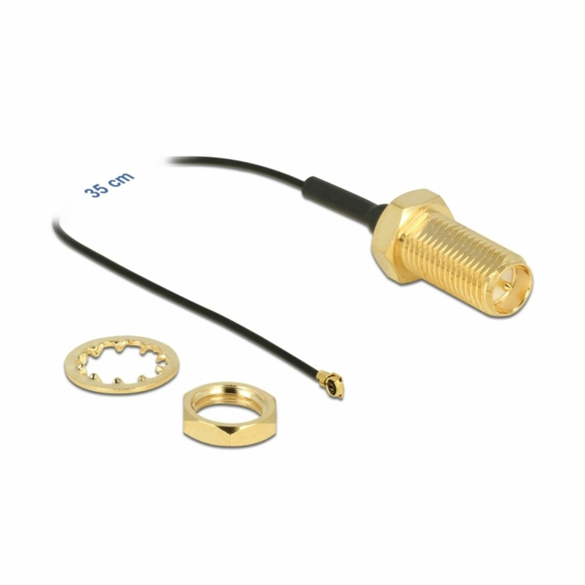 Delock brezžična antena-kabel rpsma m/ MHF® 0,35m 90478