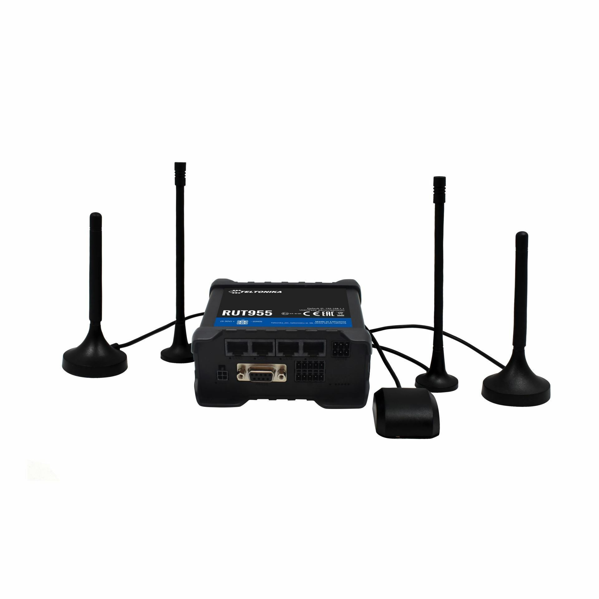 Brezžični Usmerjevalnik 300Mb RUT955 LTE 2xSIM, GPS, RS232/485 Teltonika