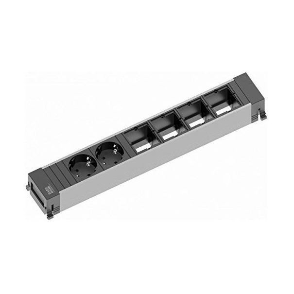 Bachmann POWER FRAME vgradni razdelilec 350mm 2x220V, 4xprazen 916.025
