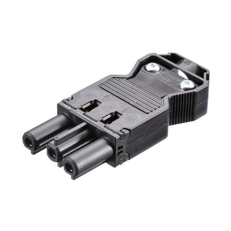 Bachmann napajalni konektor GST 18/3 M črn 375.505