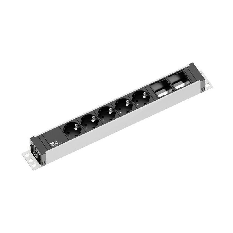 Bachmann razdelilec rack 5x220V 2xprazen UNI 922.0181