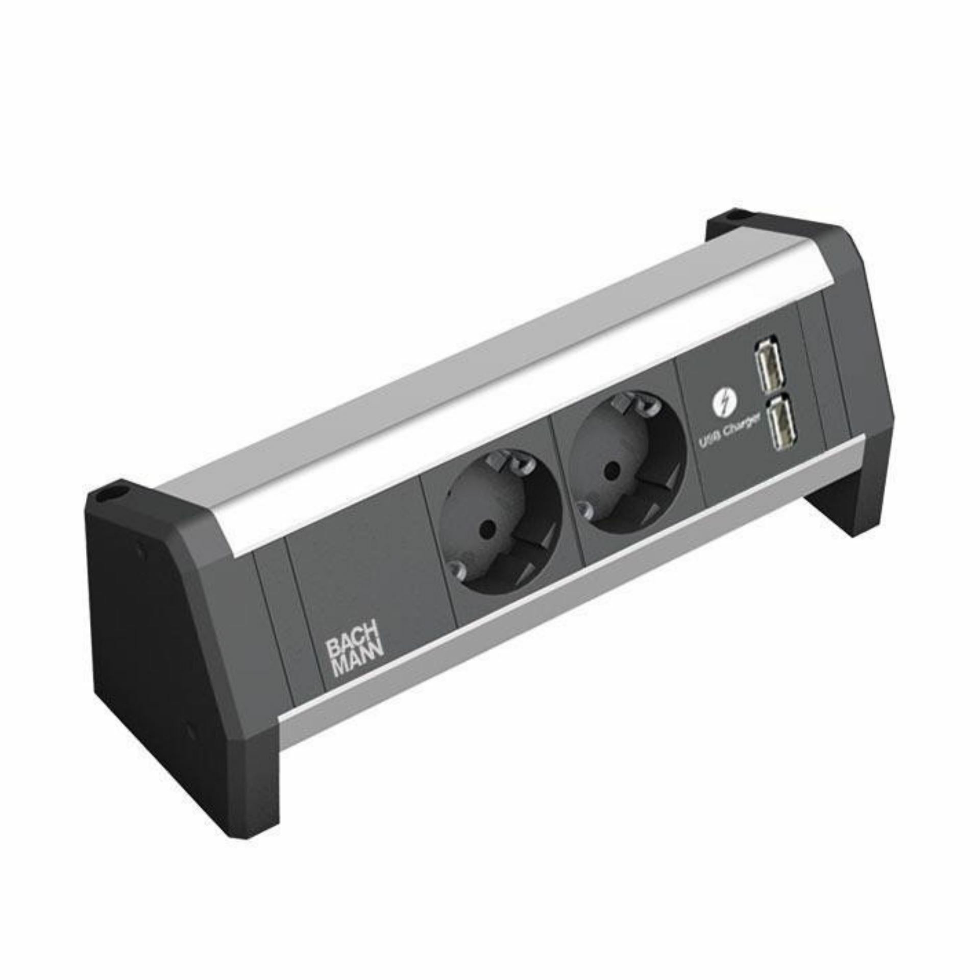 Bachmann DESK 1 namizni razdelilec 2x220V, 2xUSB 902.0192