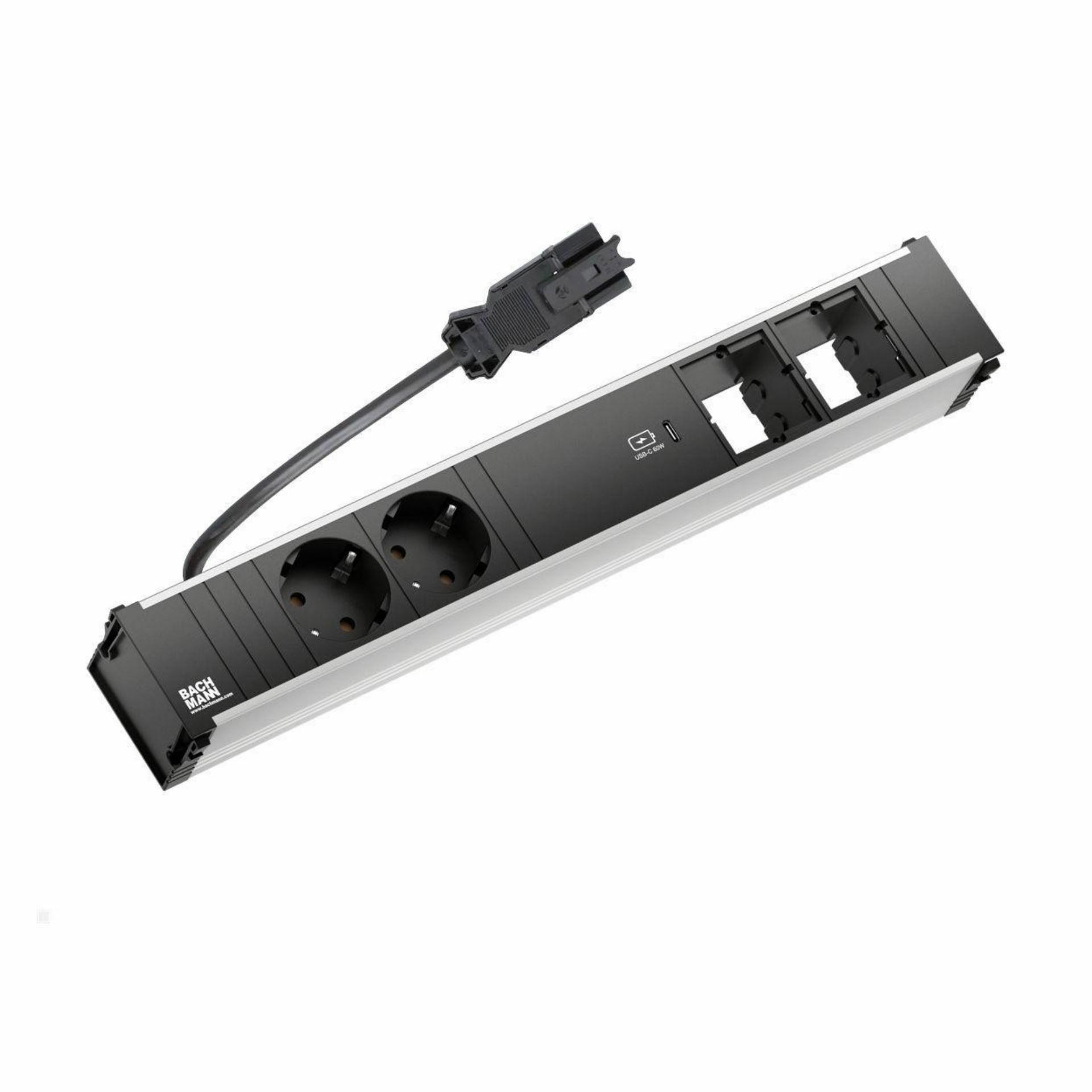 Bachmann CONI vgradni razdelilec 356mm 2x220V, 1xUSB-C 80W, 2xprazen 912.169