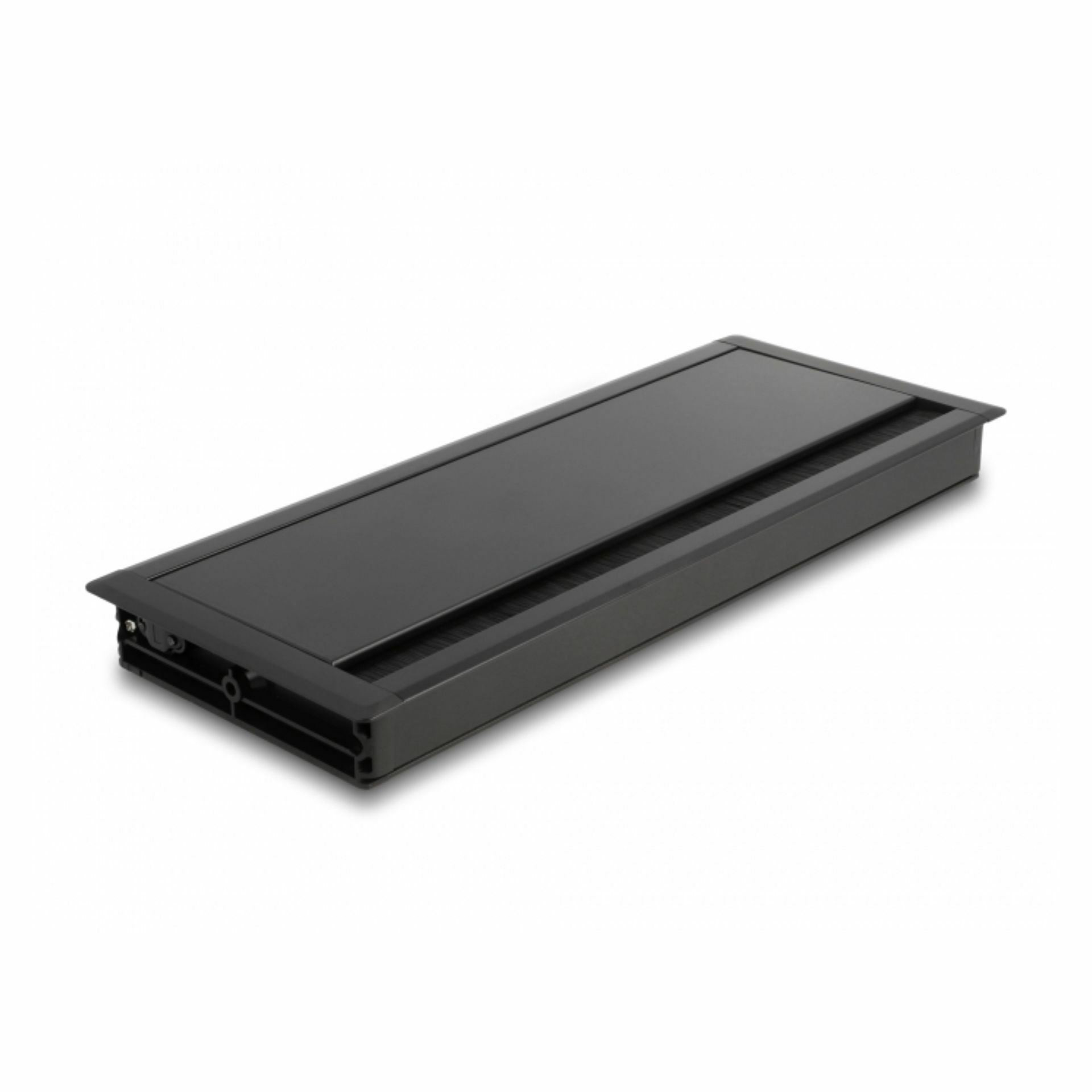 Delock pokrov za odprtine kablov 300x120x28mm črn 66859