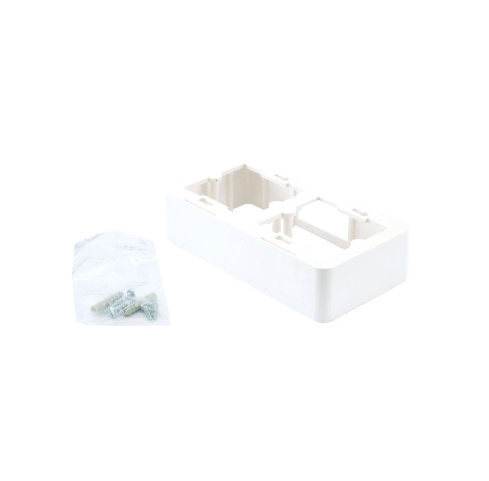 Leviton podstavek za nadometno montažo dvojni 80x80 R450/9