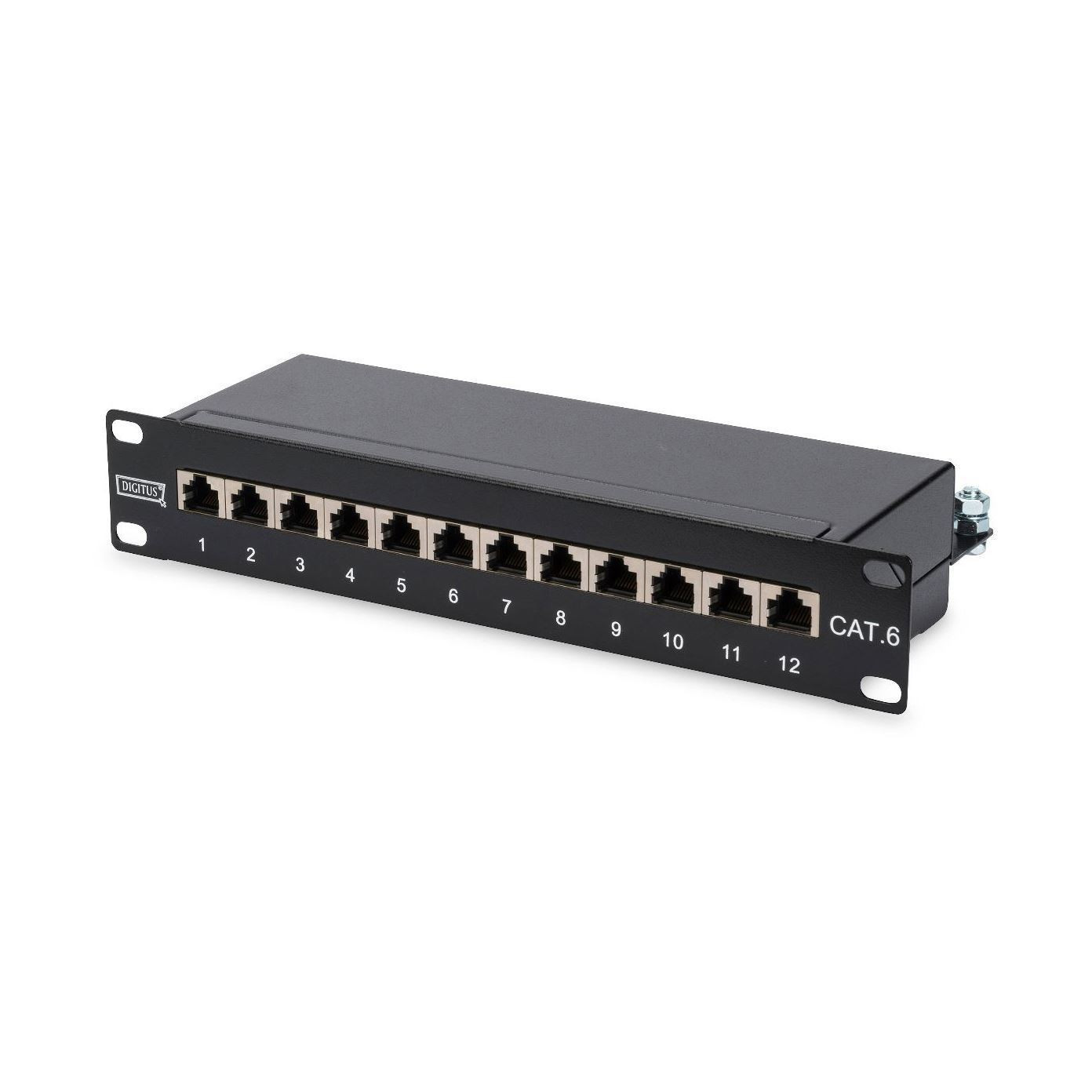 Digitus 250mm panel 12-port CAT.6 1U FTP DN-91612S