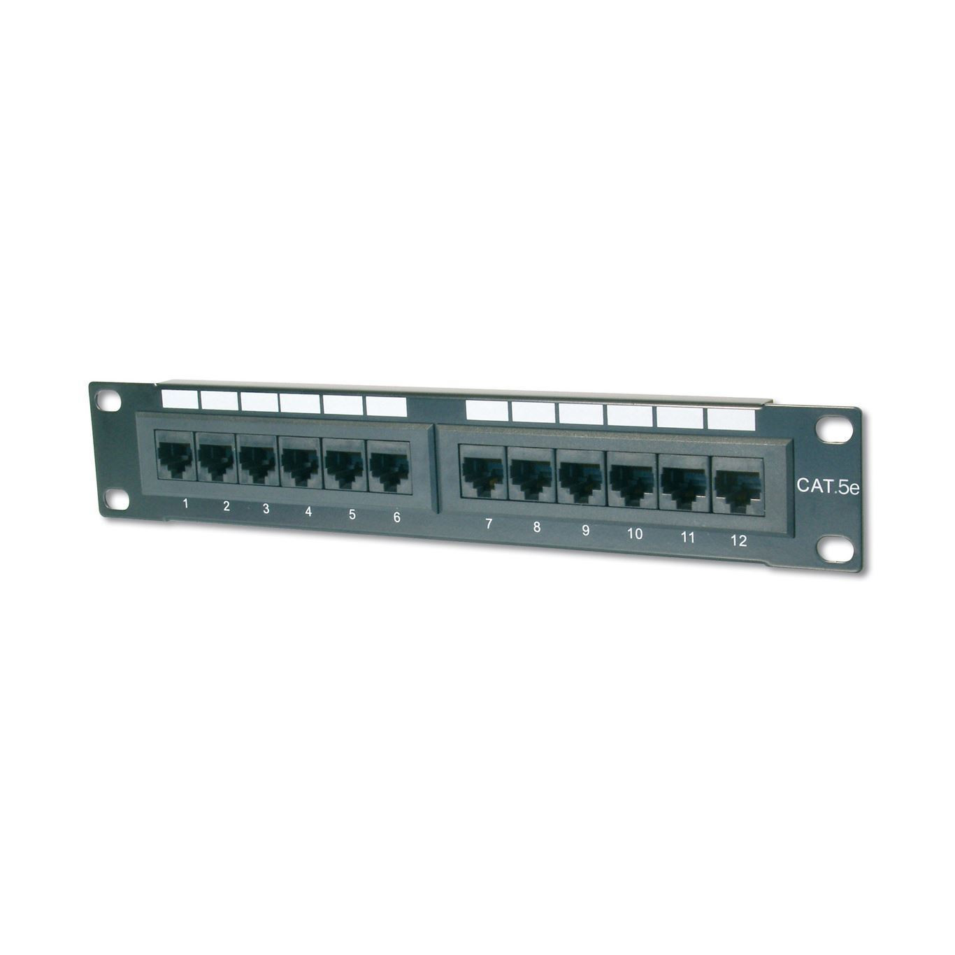 250mm panel 12xRJ45 CAT.5e  1U UTP Digitus