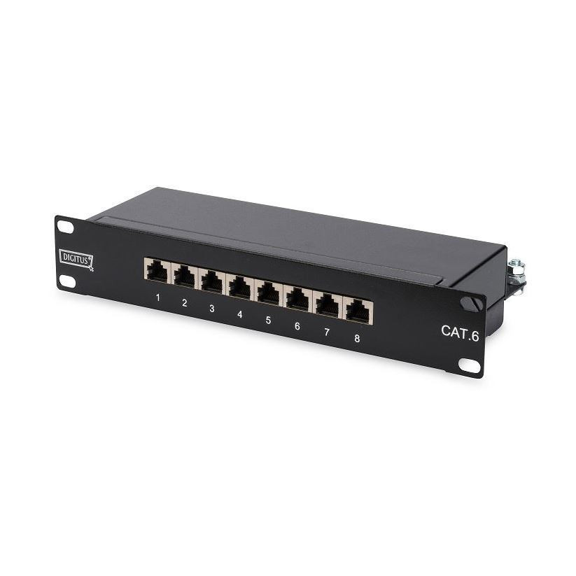 Digitus 250mm panel 8-port CAT.6 1U FTP DN-91608S