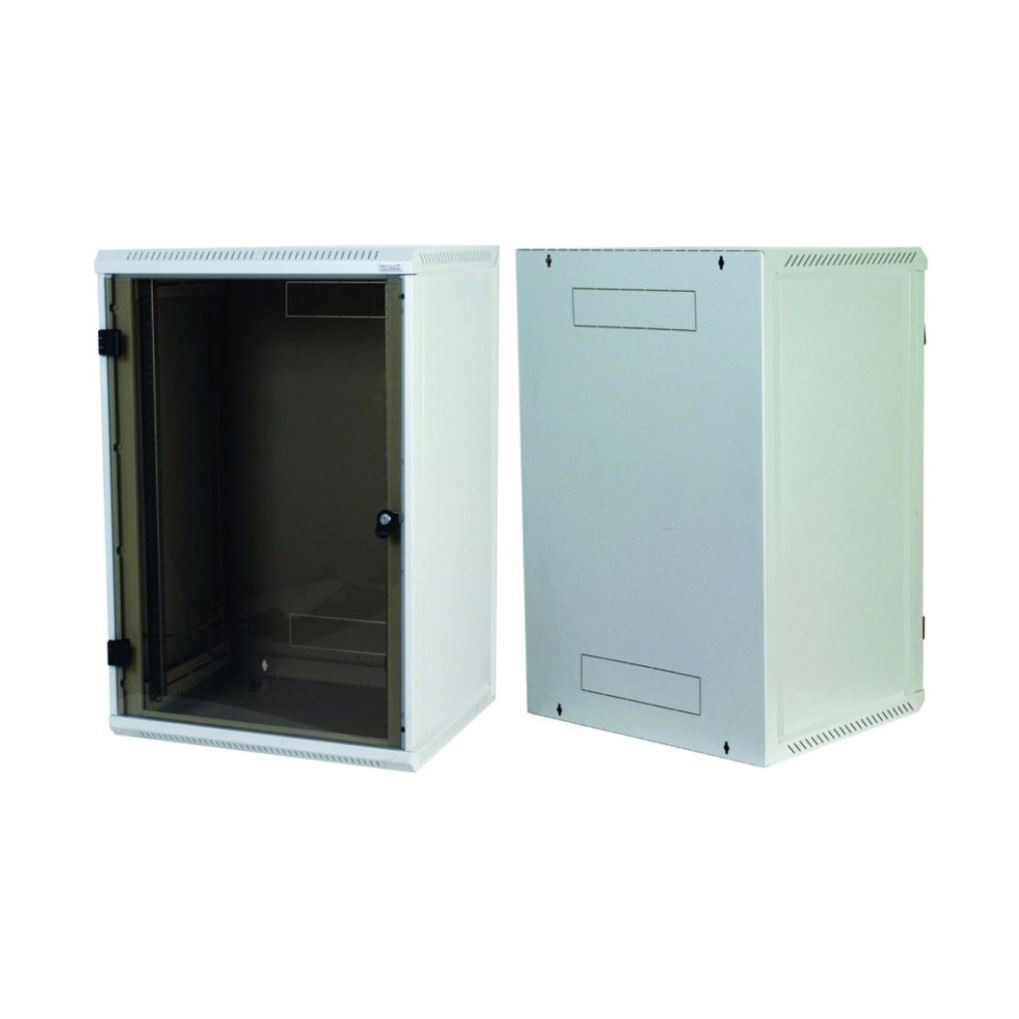 Triton kabinet zidni 18U 900 600x600 siv sestavljen