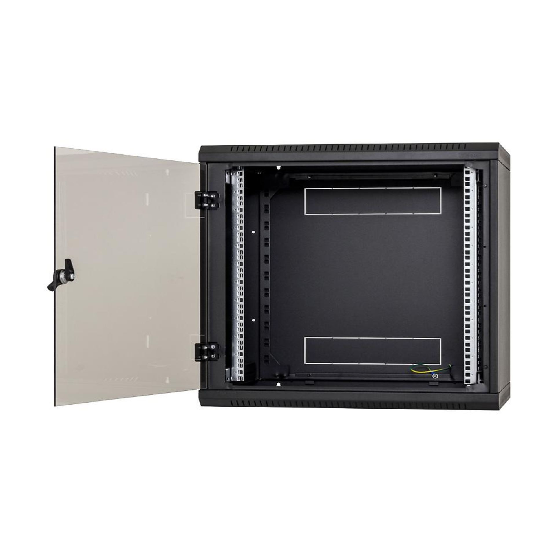 Triton kabinet zidni 12U 635 600x600 črn sestavljen