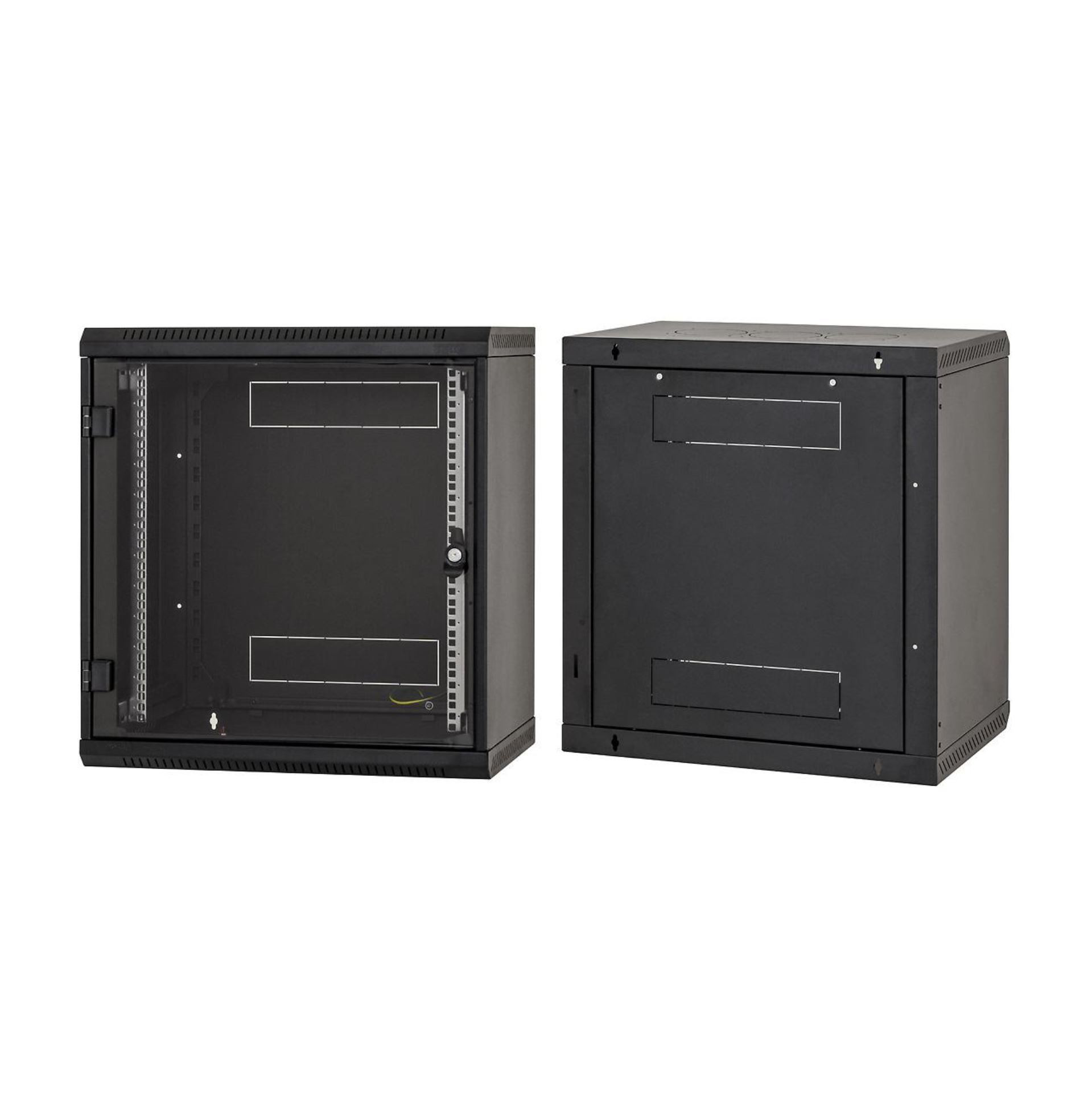 Triton kabinet zidni 18U 900 600x400 črn sestavljen