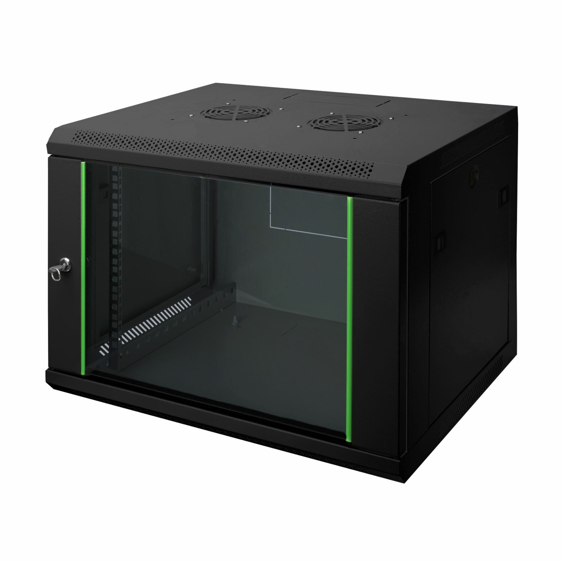 Digitus zidni kabinet 12U 638 600x450 črn sestavljen DN-19 12-U-EC-SW