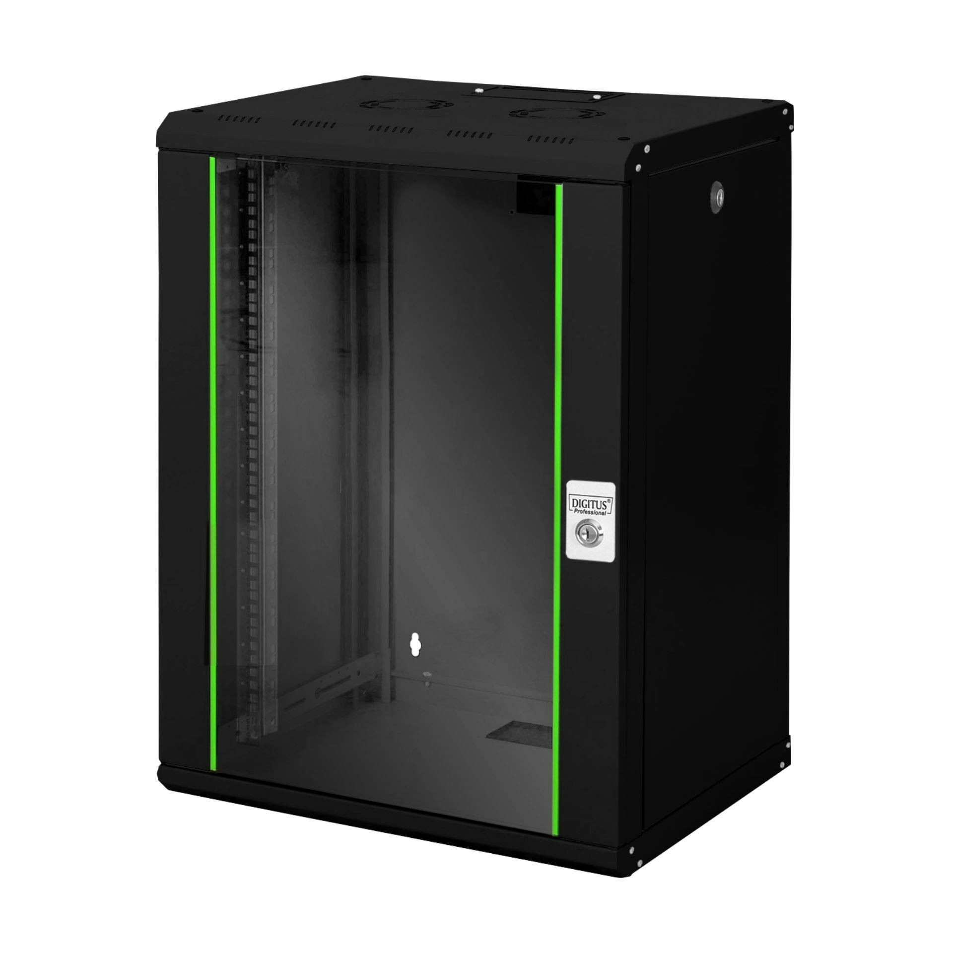 Digitus zidni kabinet 16U 820 600x450 črn sestavljen DN-19 16-U-SW