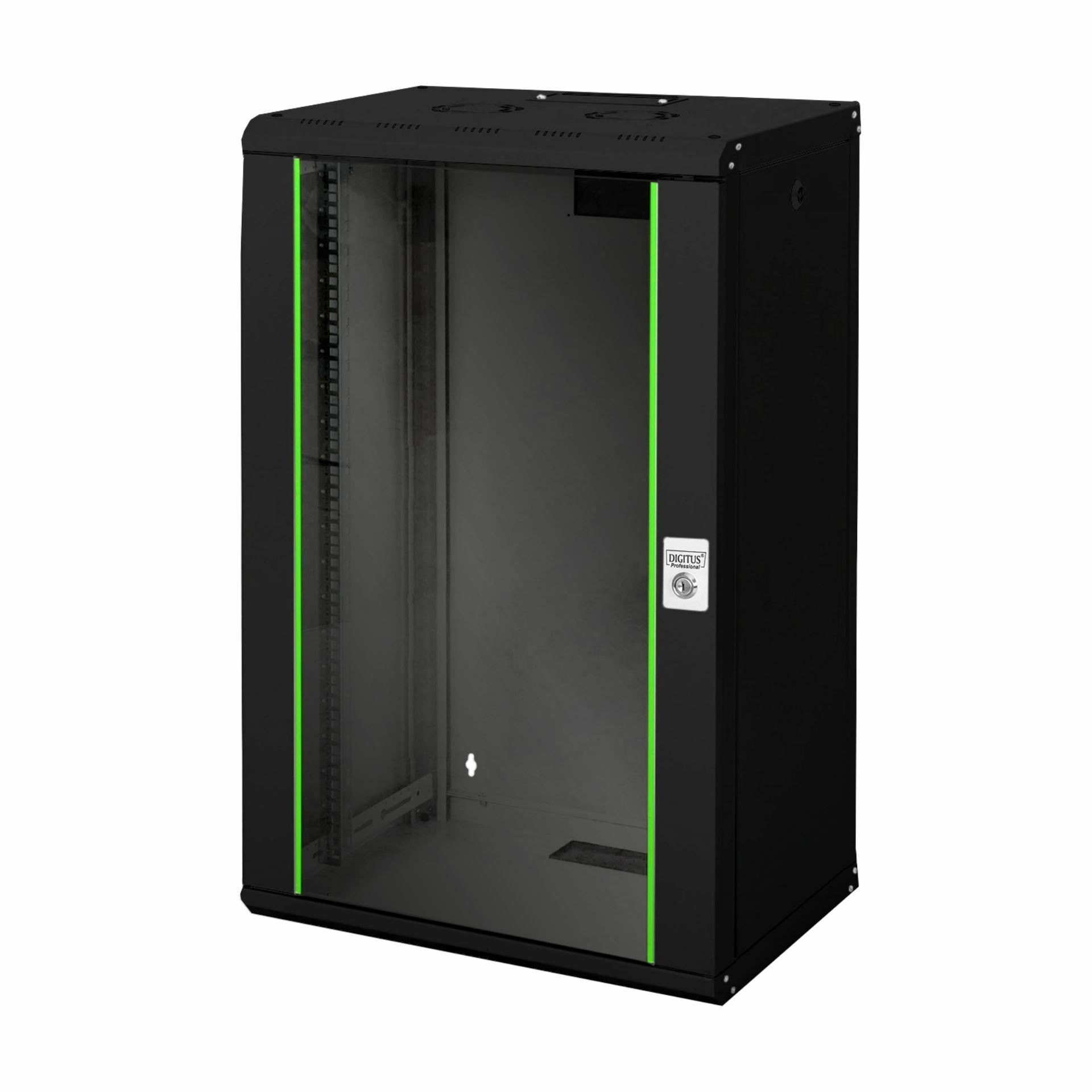 Digitus zidni kabinet 20U 998 600x450 črn sestavljen DN-19 20-U-SW