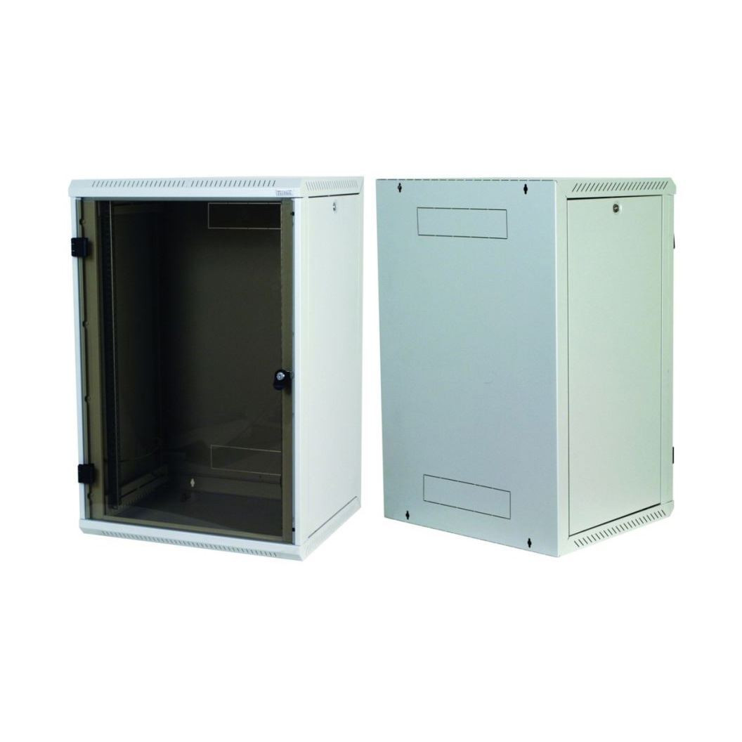 Triton kabinet zidni 18U 900 600x400 siv sestavljen