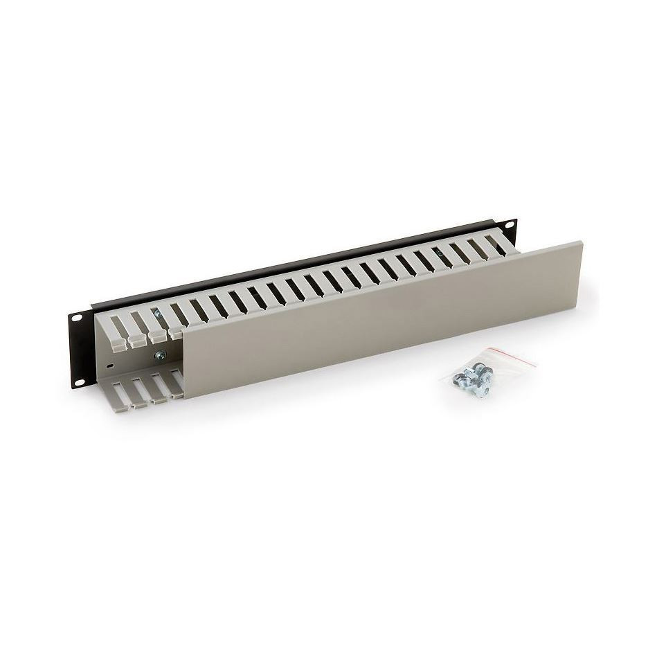 Triton organizator 2U rack s pokrovom enostranski črno/siv