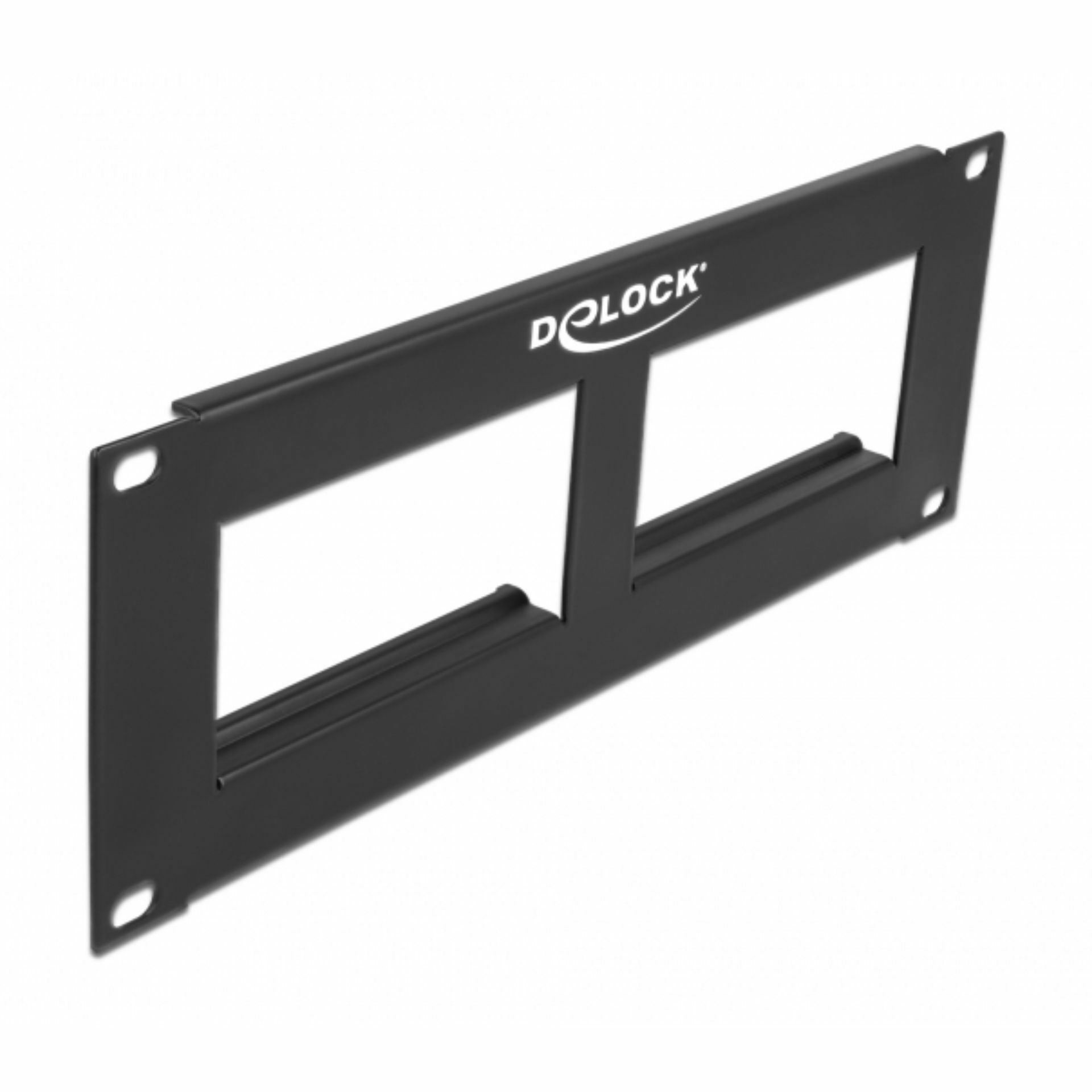 Delock panel prazen Easy 2U 10'' črn 81379