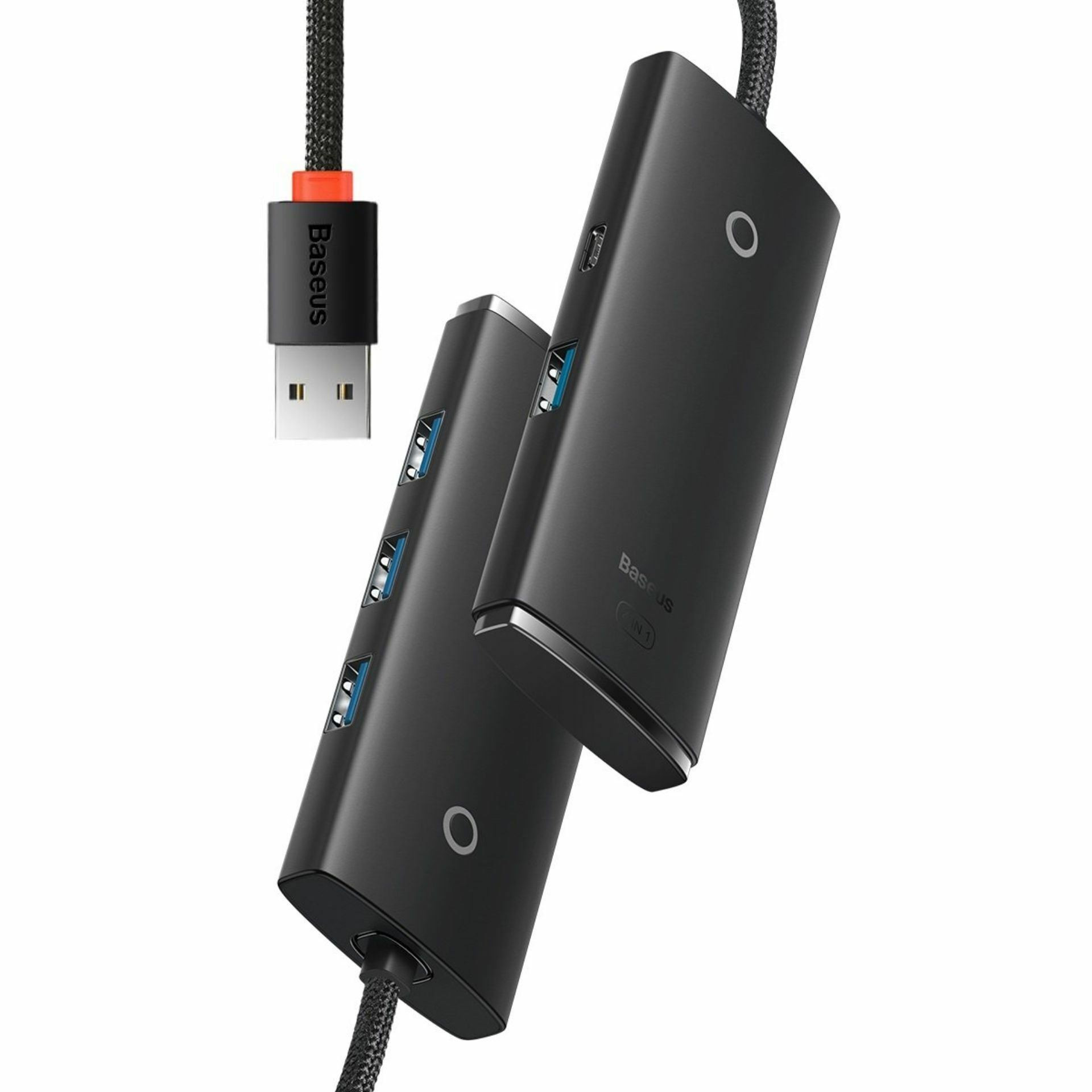 Baseus hub USB 3.2 4xTipA 25cm črn WKQX030001