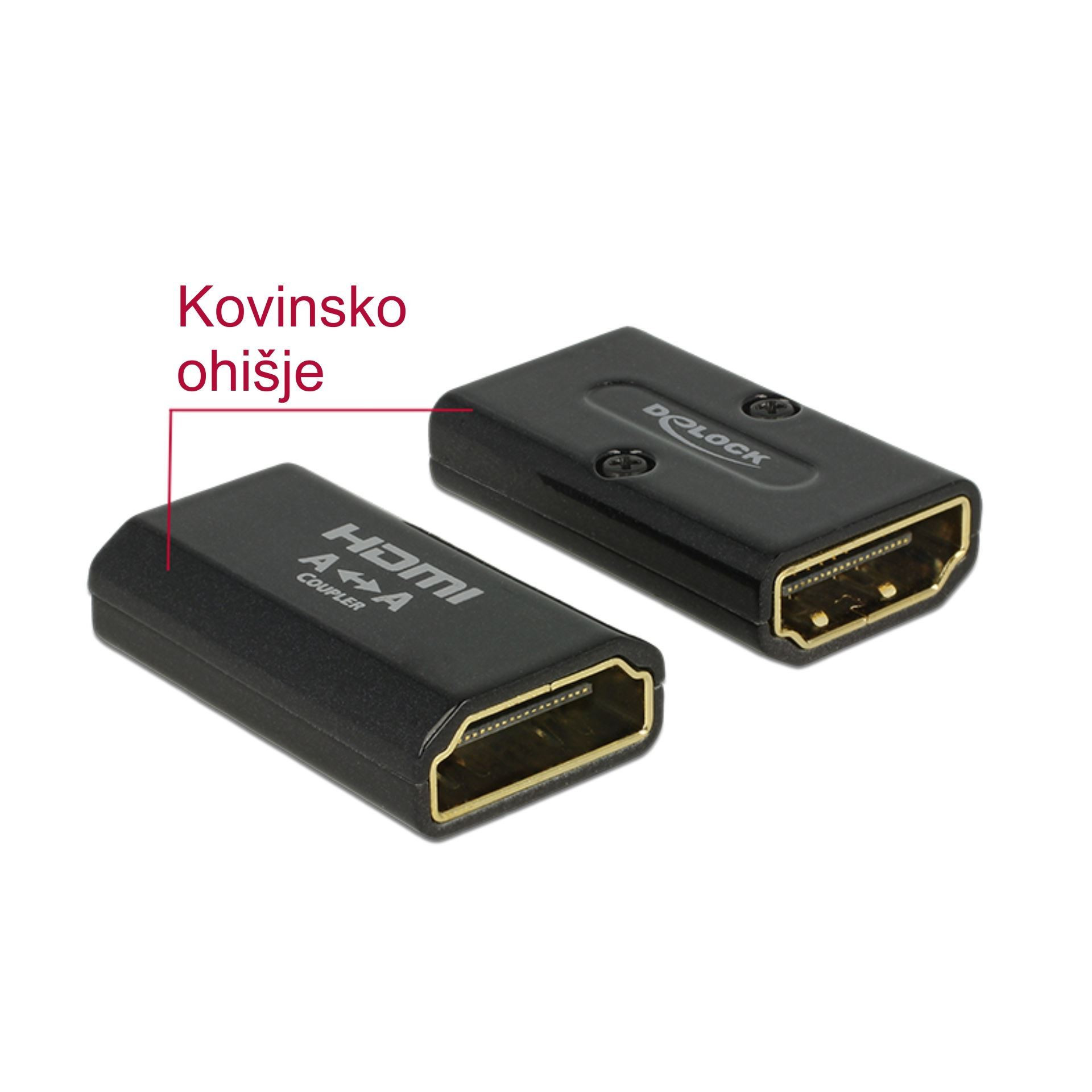 Adapter HDMI Ž - HDMI Ž 19-pin 4K Delock