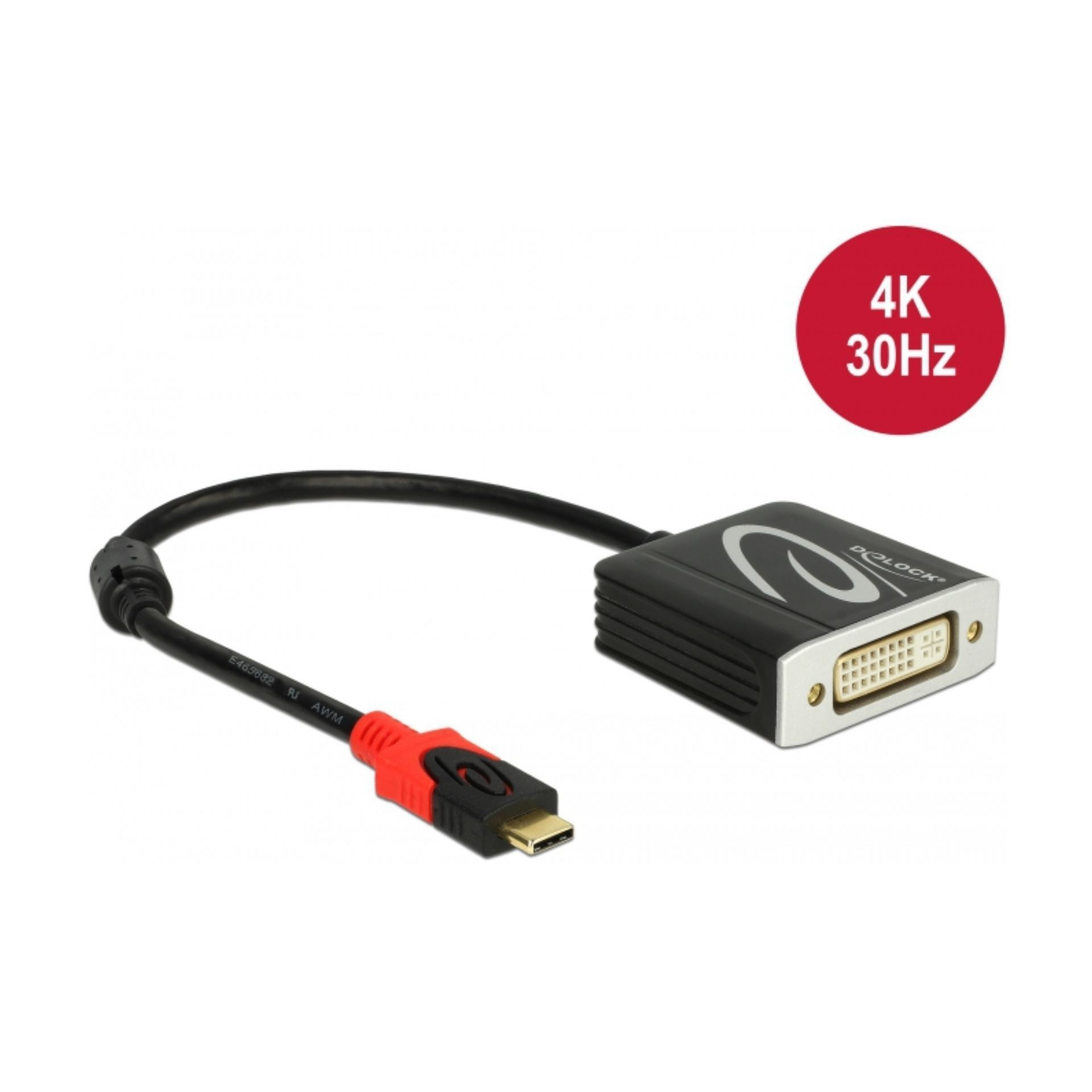 Pretvornik USB 3.1 Tip-C - DVI 24+5 4K 30Hz Delock