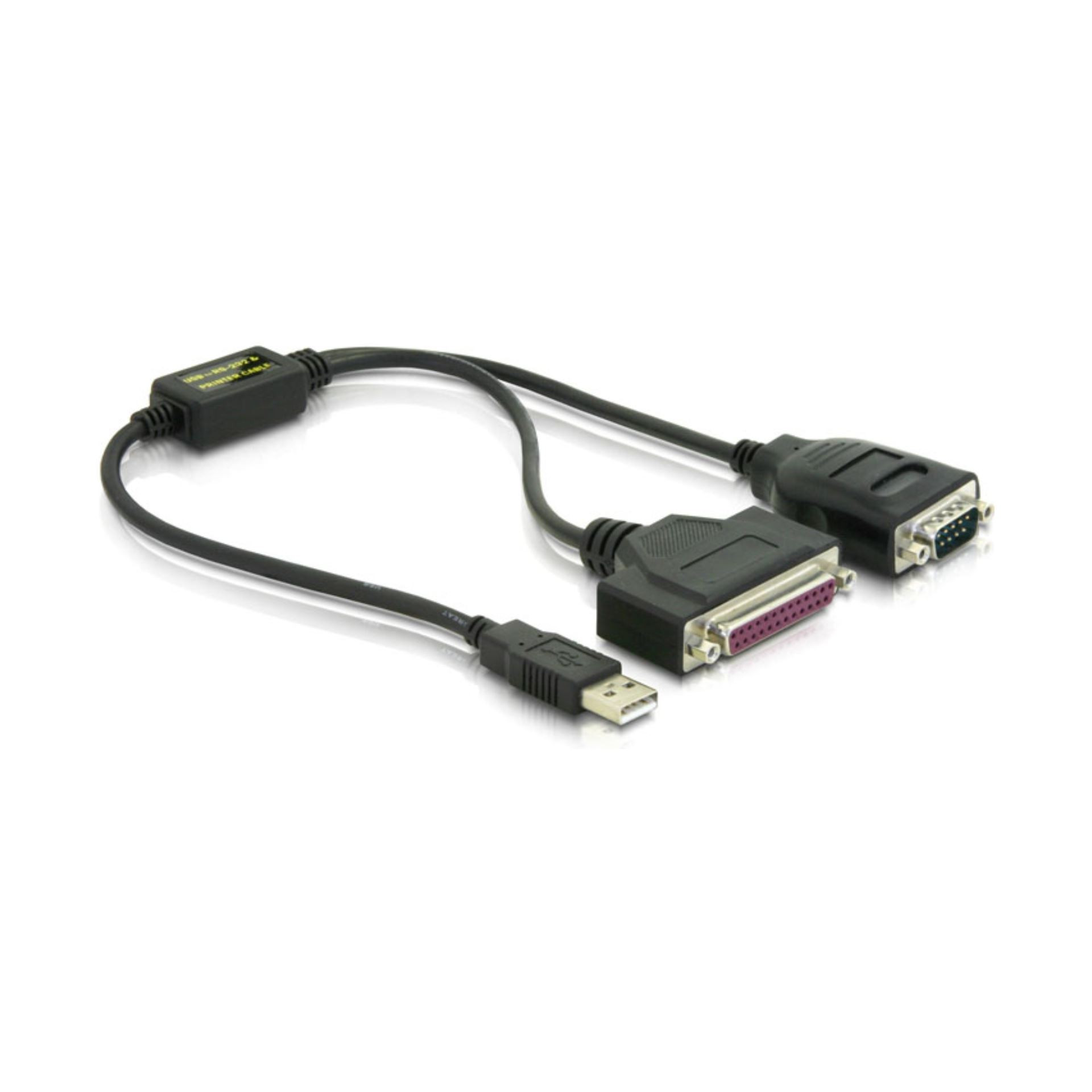 Pretvornik USB 1.1 - 1xserial+1xparalel Delock