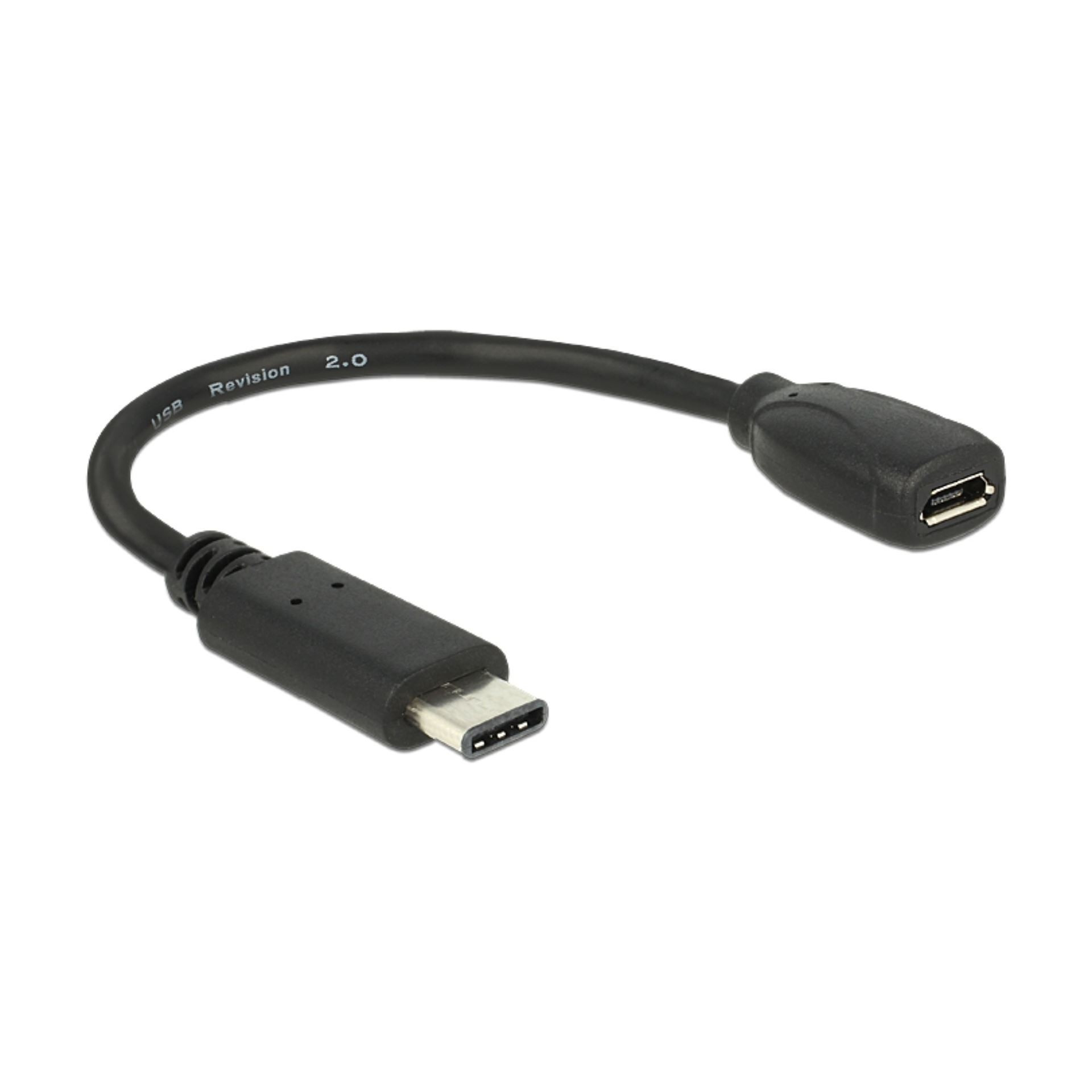 Adapter USB 2.0 Tip C M - USB 2.0 mikro-B Ž Delock na kablu