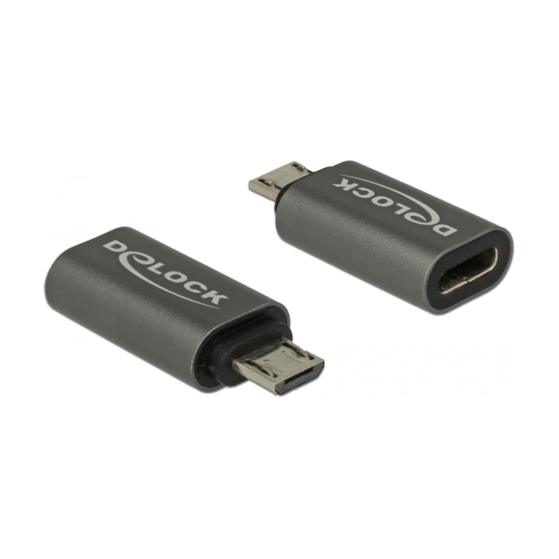 Adapter USB 2.0 mikro-B M - USB 2.0 Tip C Ž Delock