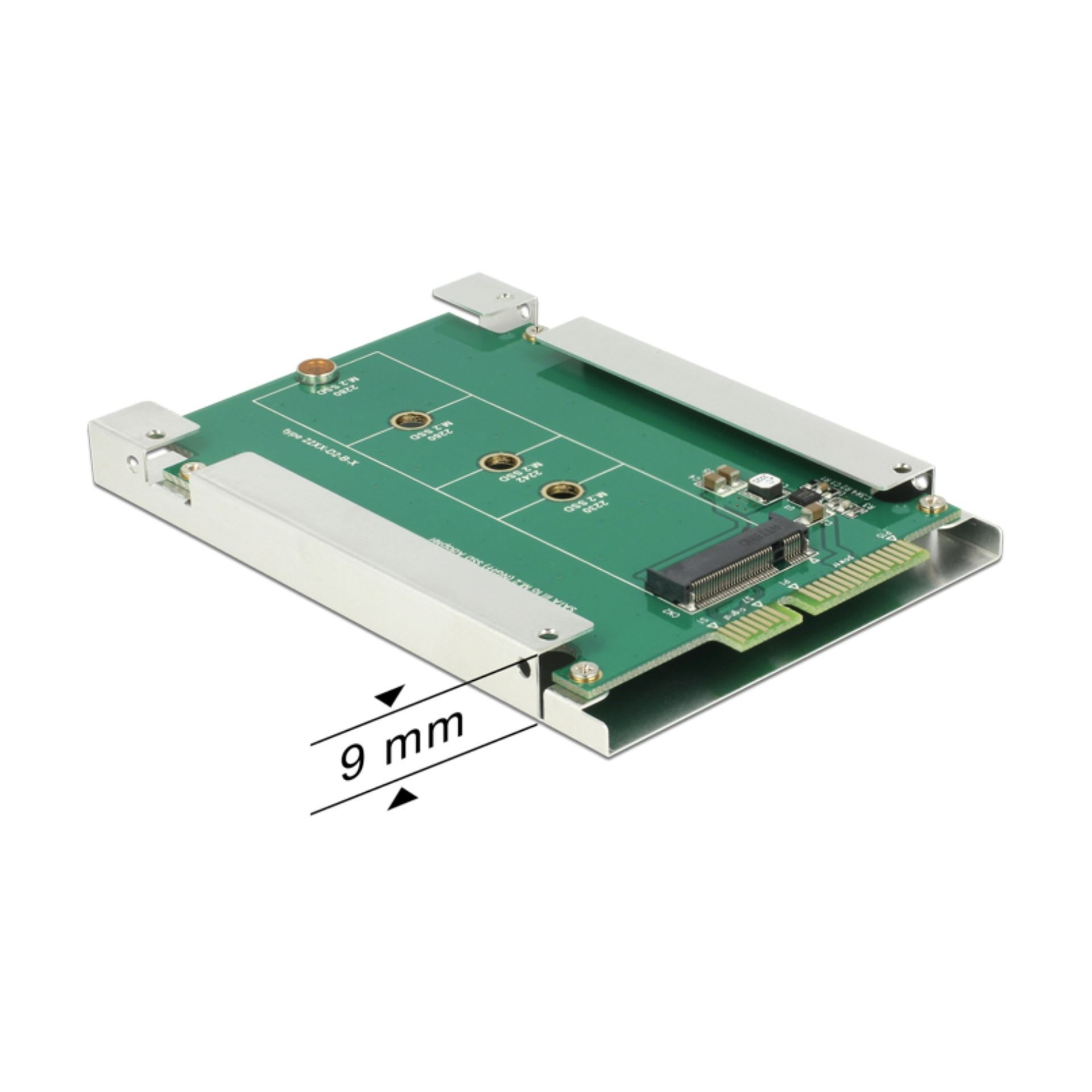 Adapter HDD SATA - M.2 NGFF z okvirjem Delock