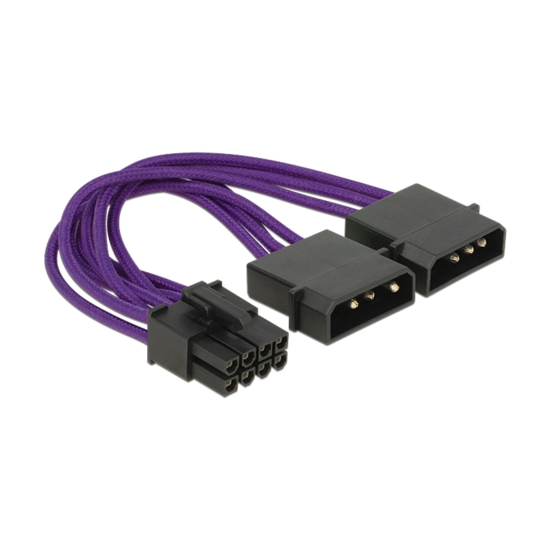 Delock adapter DC 2x Molex M - 8pin za grafične kart. PCI-express 0,15m 83705